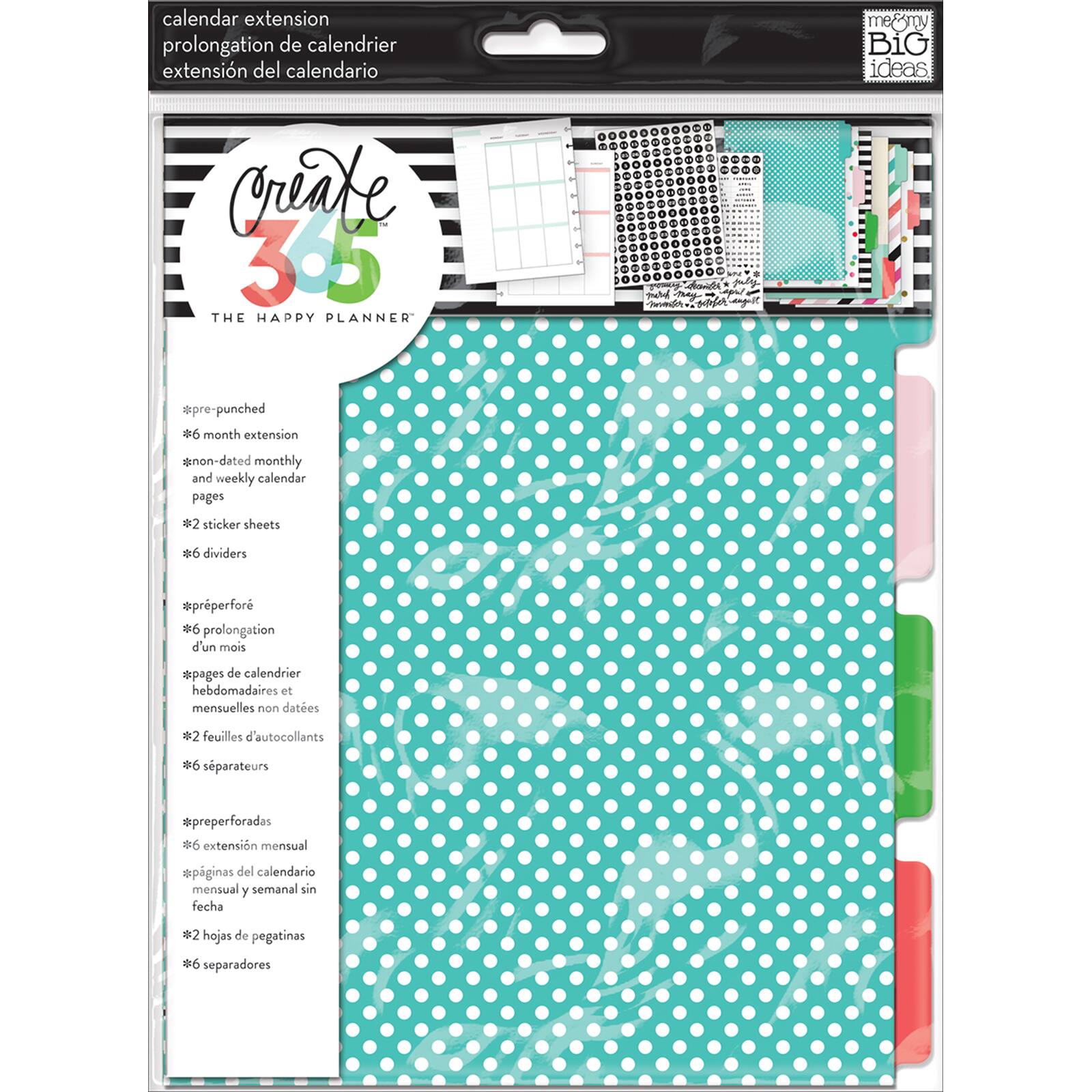 Find The Create 365 The Classic Happy Planner Calendar Extension Pack Sunshine At Michaels