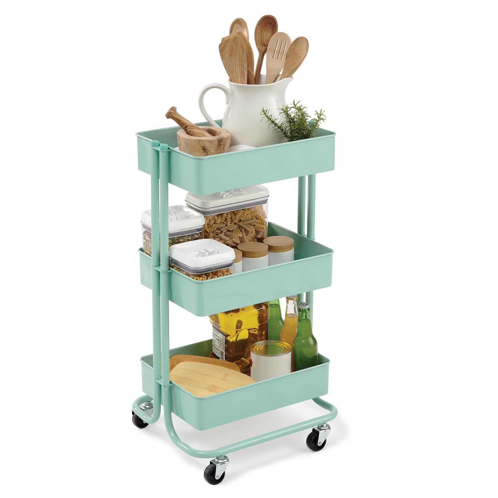 Lexington 3-Tier Rolling Cart by Simply Tidy&#x2122;