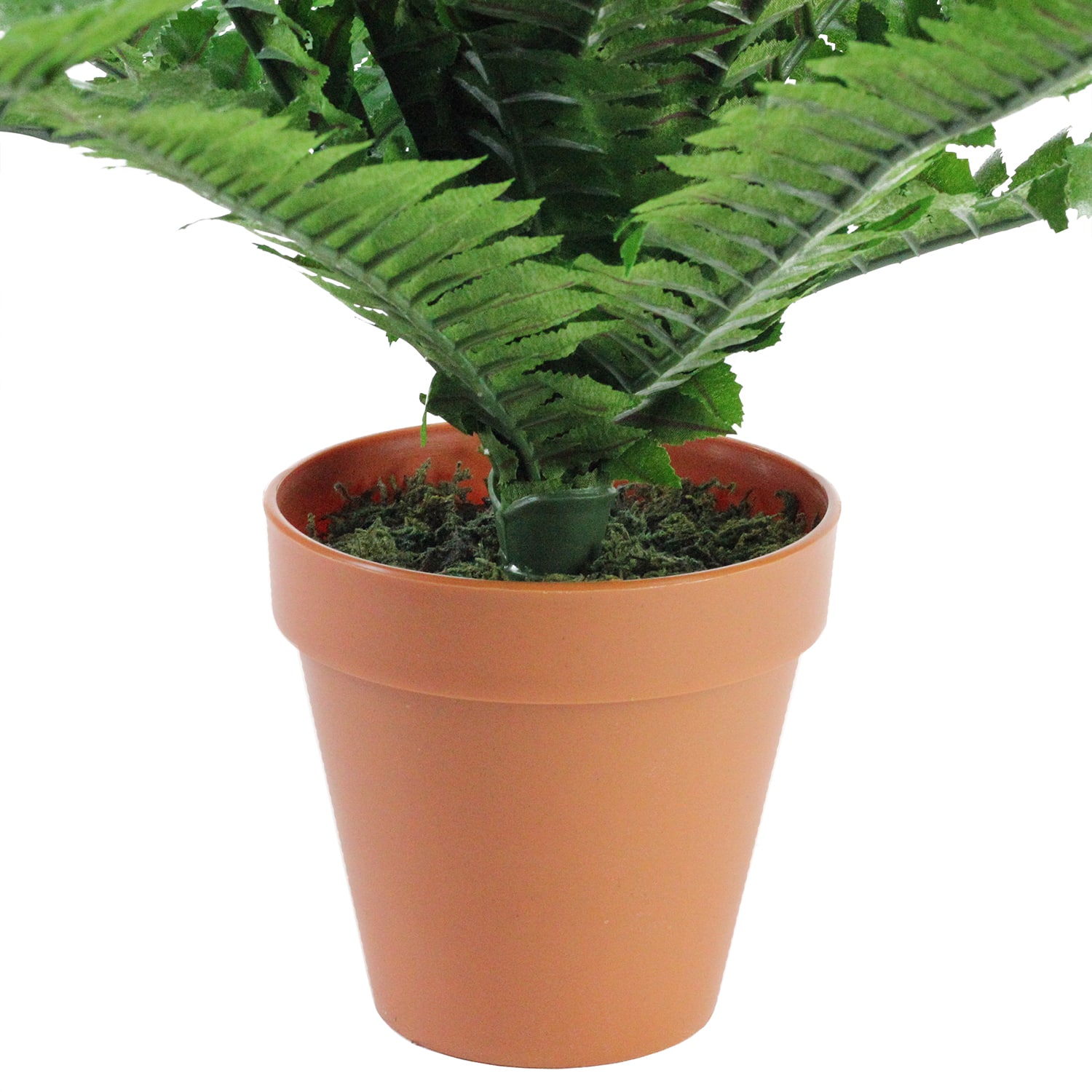 18.5&#x22; Potted Artificial Green Boston Fern Plant