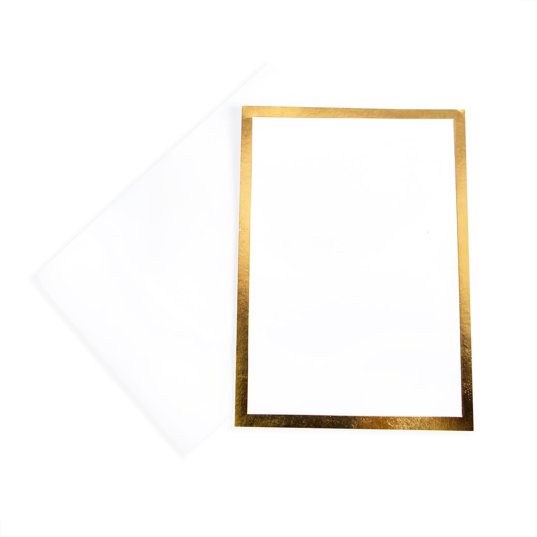 12 Packs: 40 ct. (480 total) Gold Foil Flat Cards &#x26; Envelopes by Recollections&#x2122;, 5&#x22; x 7&#x22;