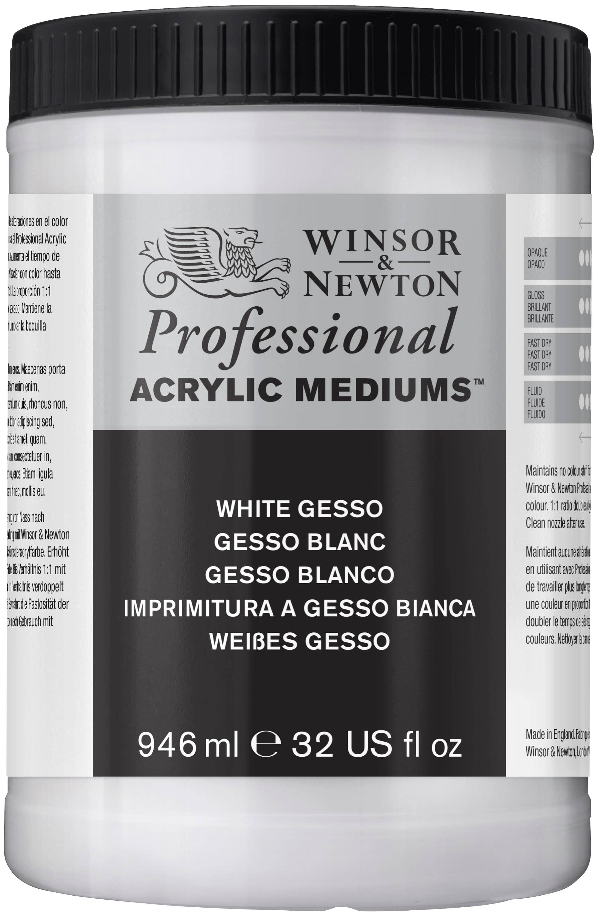 Winsor &#x26; Newton&#xAE; Professional Acrylic Medium, White Gesso