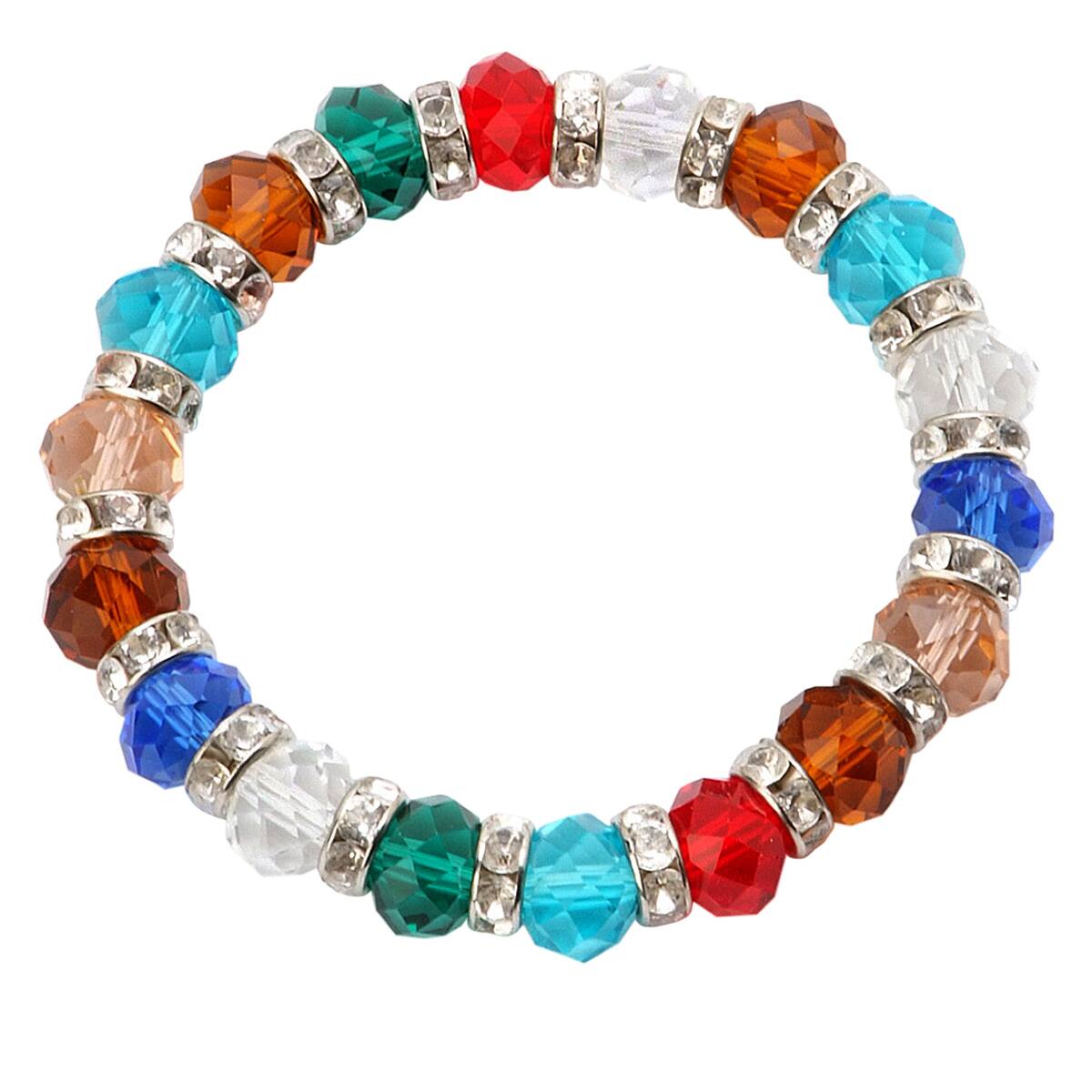 Darice&#xAE; Crystal Beaded Bracelet with Rhinestones