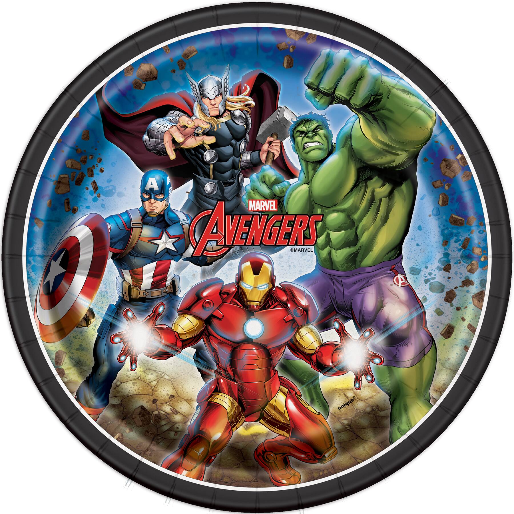 Avengers Paper Plates Avengers Party Supplies