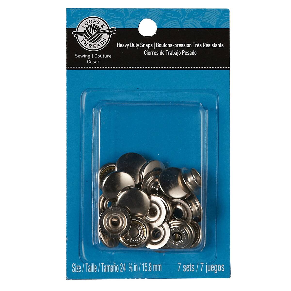 Find the Heavy Duty Snaps by Loops & Threads™ at Michaels