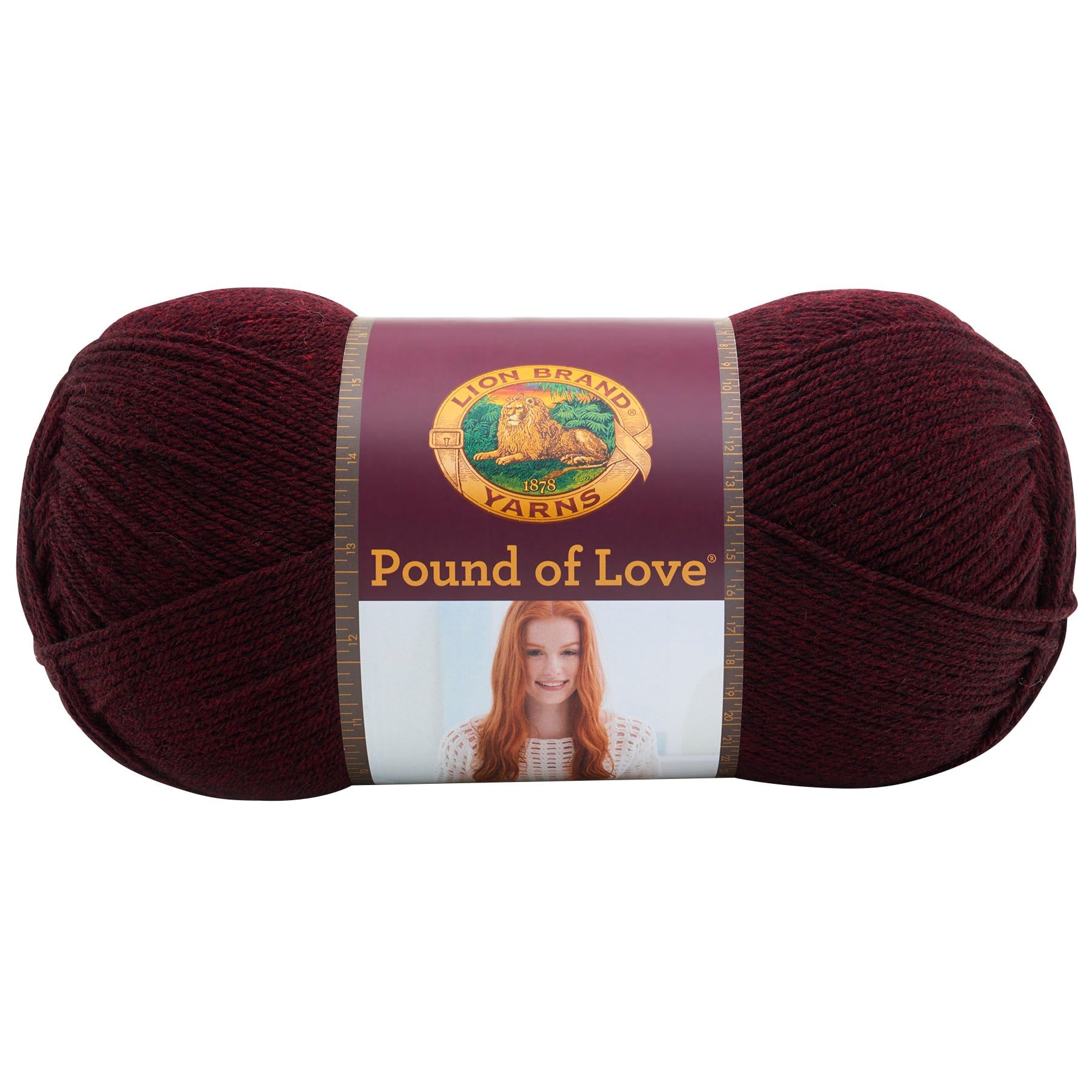 Lion Brand Yarn Pound of Love, Value Yarn, Large Yarn for Knitting and  Crocheting, Craft Yarn, Umber