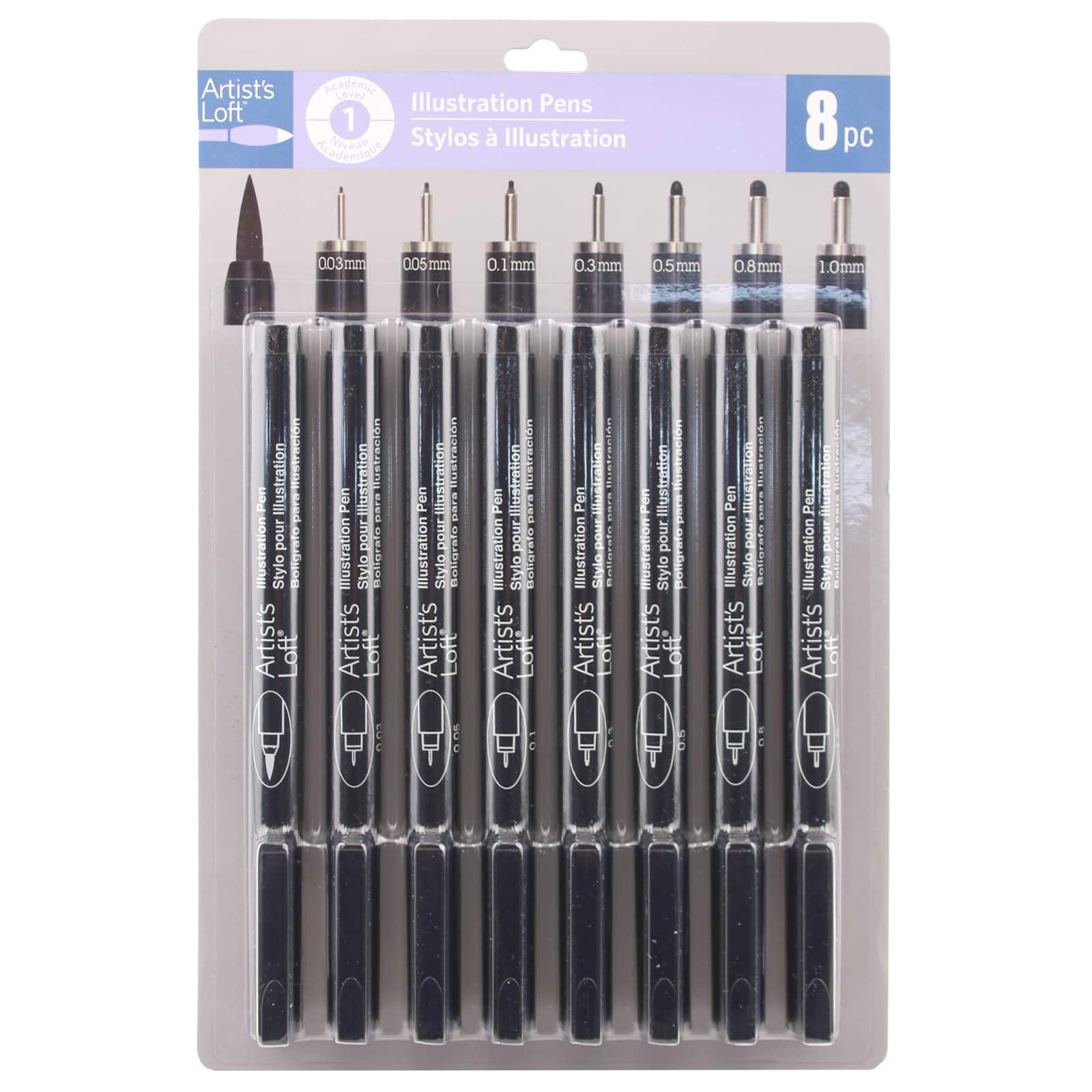 Multi Tip Black Illustration Pen Set By Artist's Loft™