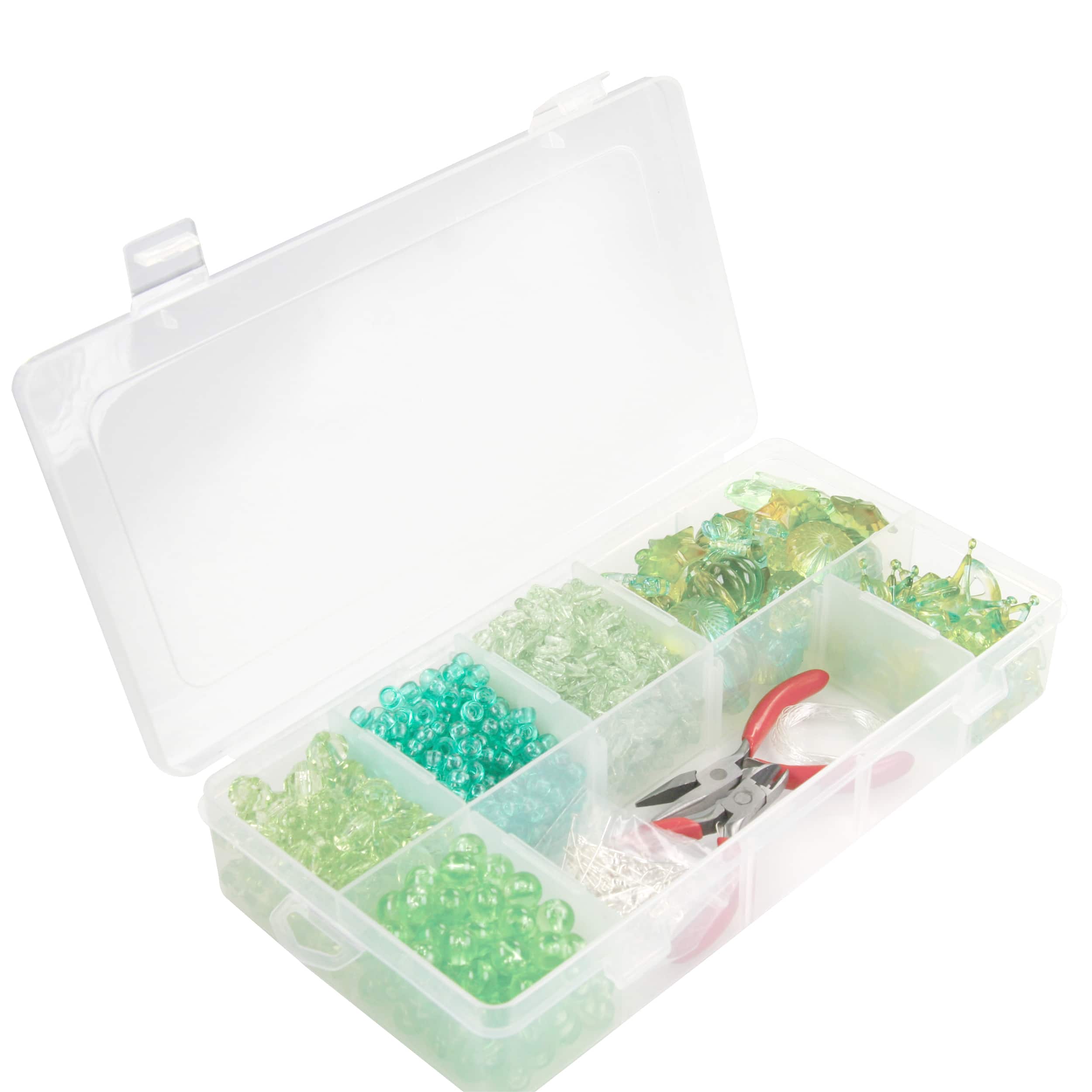 Bead Organizer Storage Plastic Box With 11 Compartments Jewelry Supplies 