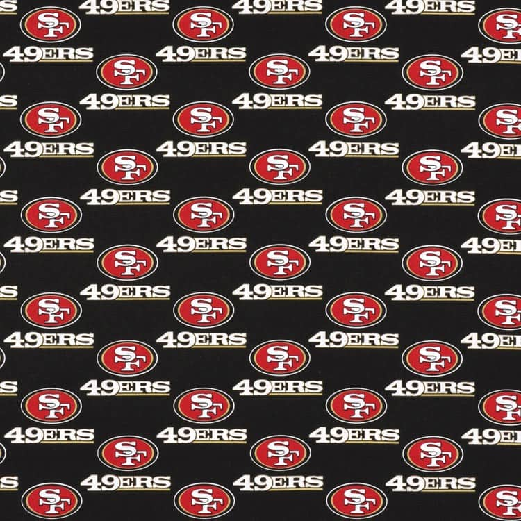 San Francisco 49ers. Silhouette of professional american football