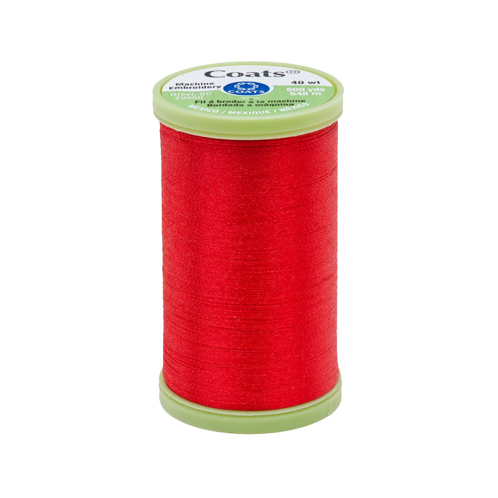 Coats & Clark Trilobal Poly Embroidery 600yd Red