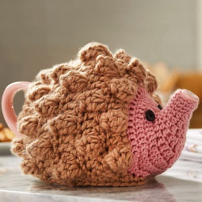 Hedgehog Mushroom Tea Cozy pattern Knitting Crochet pattern by T