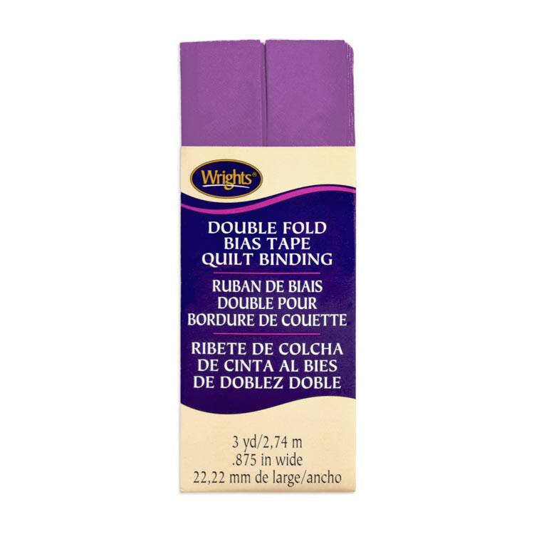 7/8" Purple Double Fold Bias Tape Quilt Binding - 3 Yards