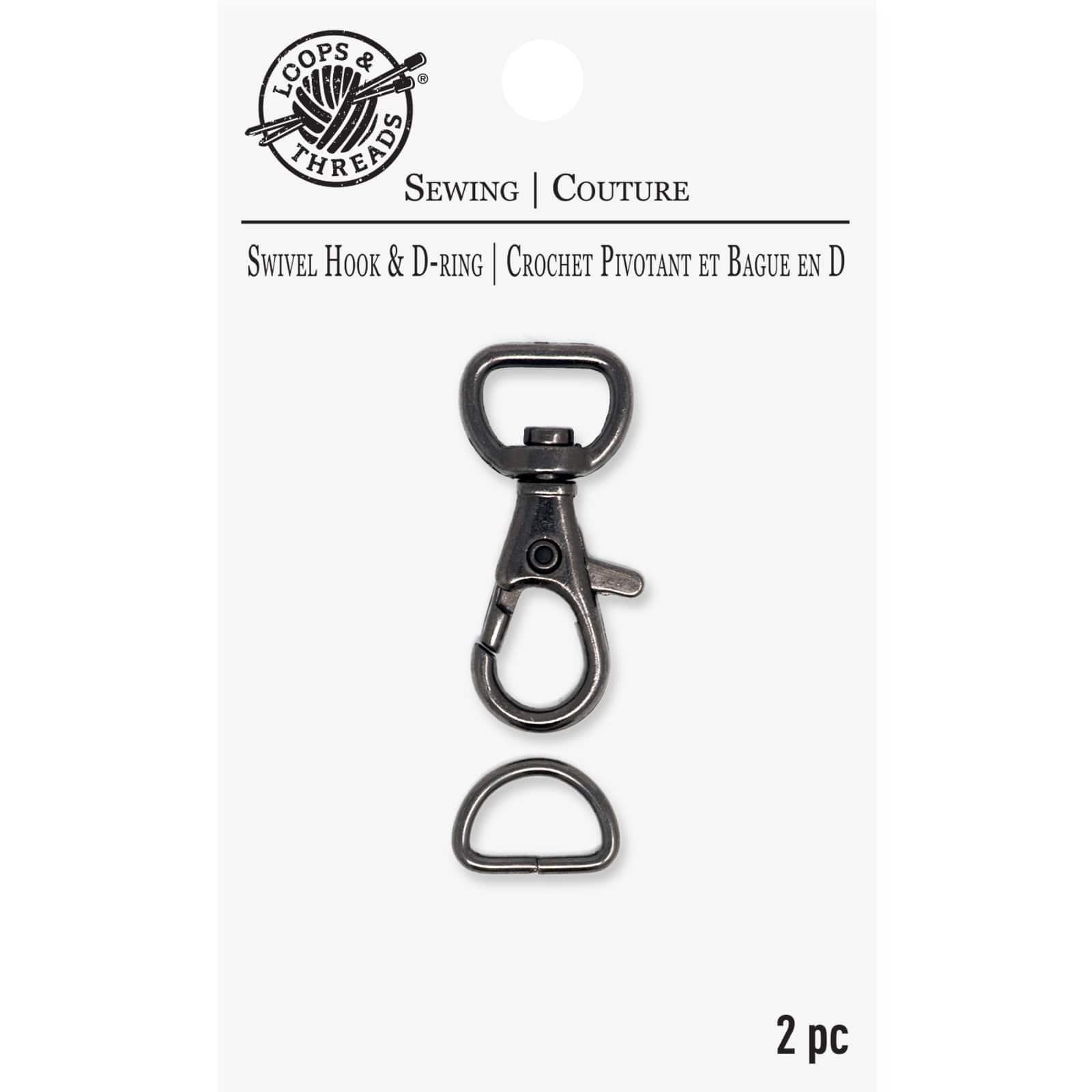 Swivel Hook & D-Ring By Loops & Threads®