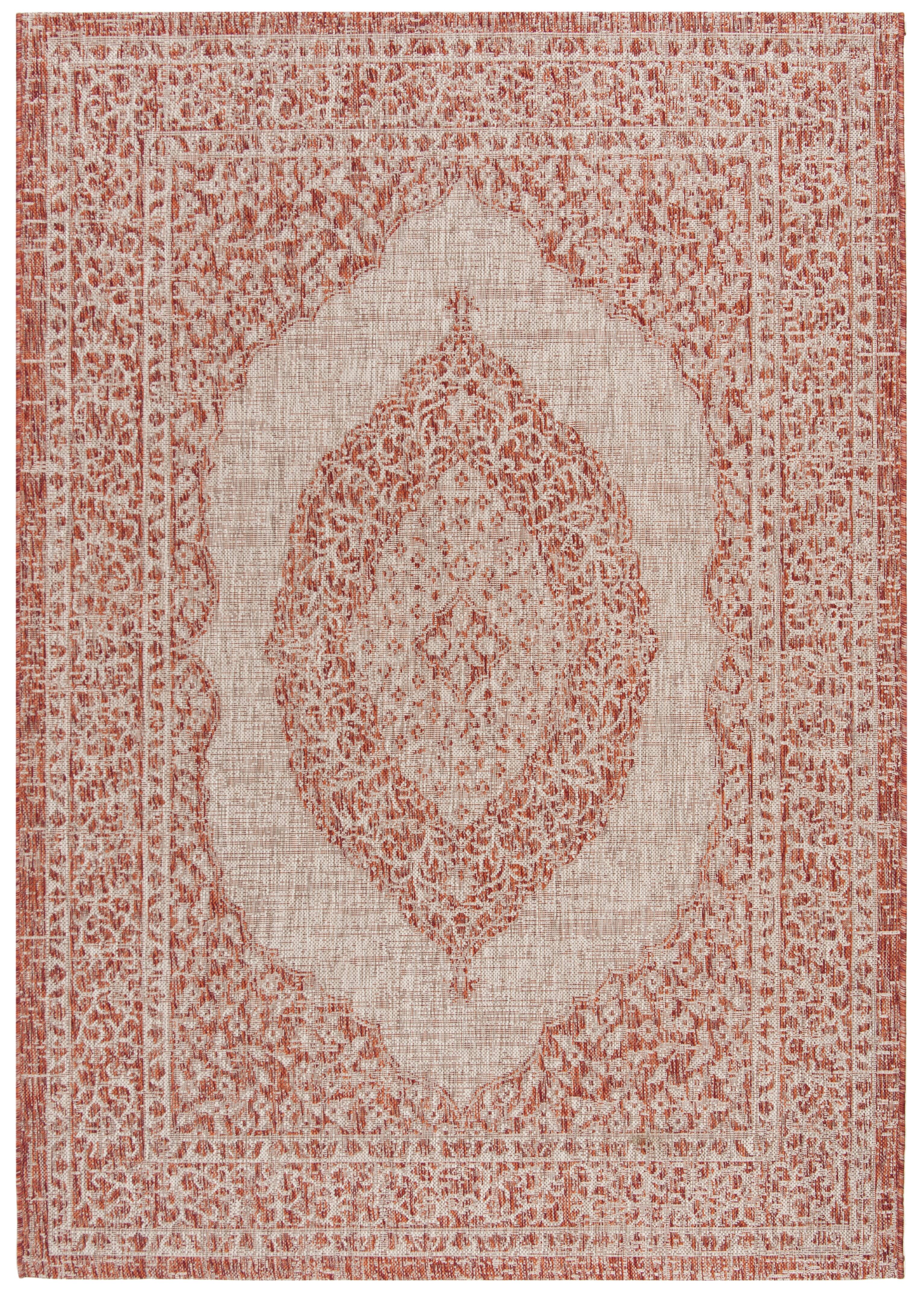 Courtyard Medallion 5'-3" X 7'-7" Area Rug