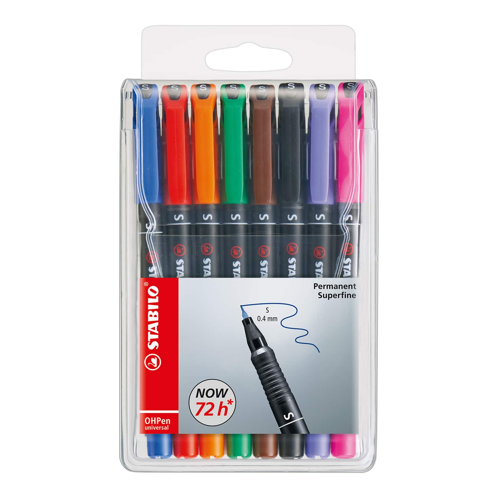 Stabilo® Permanent Superfine OH Pen 8 Color Set