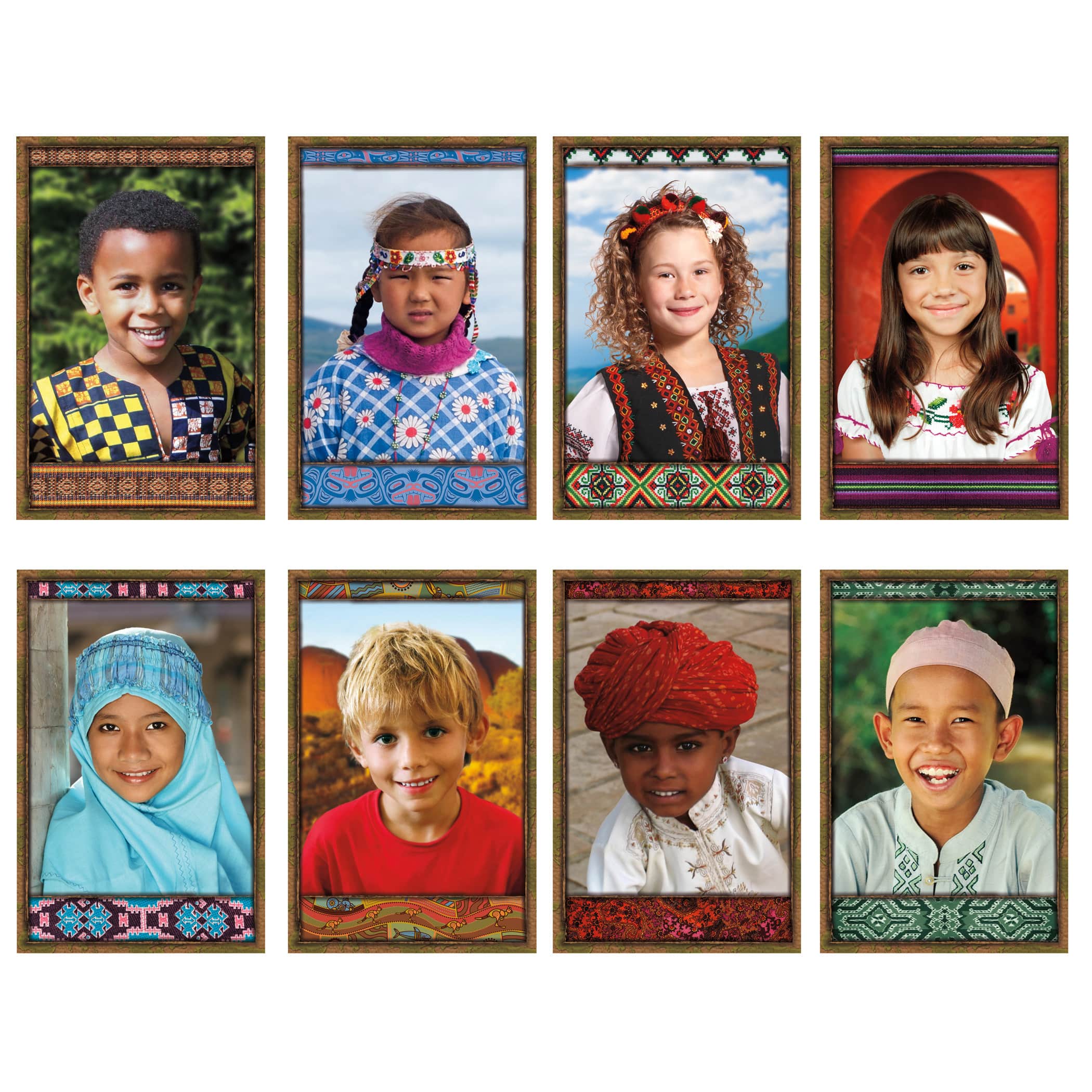 All Kinds of Kids: International Bulletin Board Set