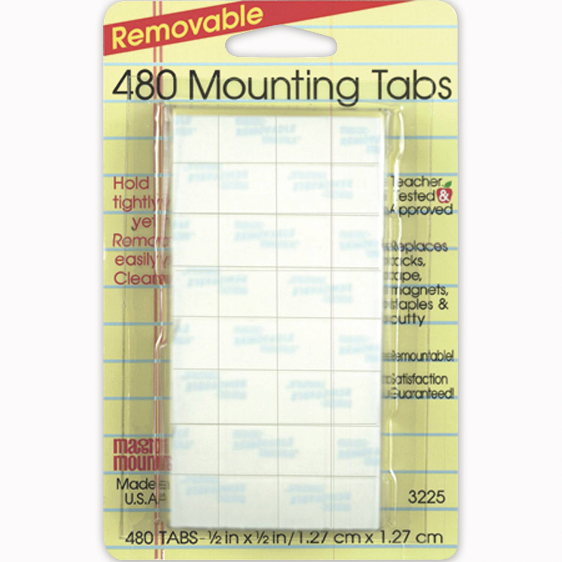 8 Packs: 3 Packs 480 ct. (11,520 total) Magic Mounts&#xAE; 1/2&#x22; Removable Mounting Tabs