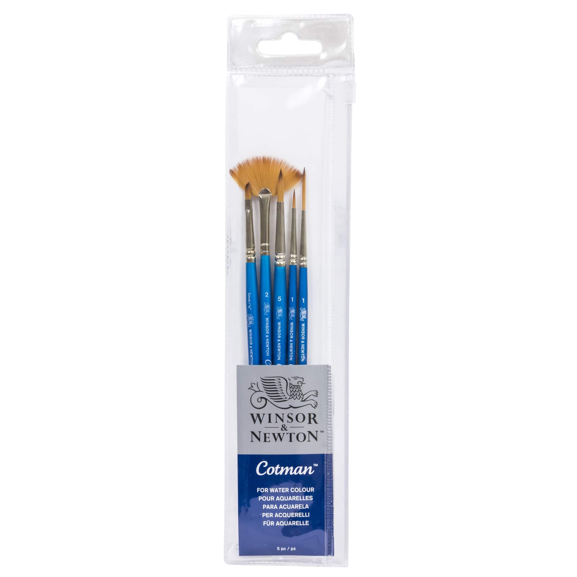 Winsor & Newton® Cotman® Watercolor 5 Piece Brush Set No. 1