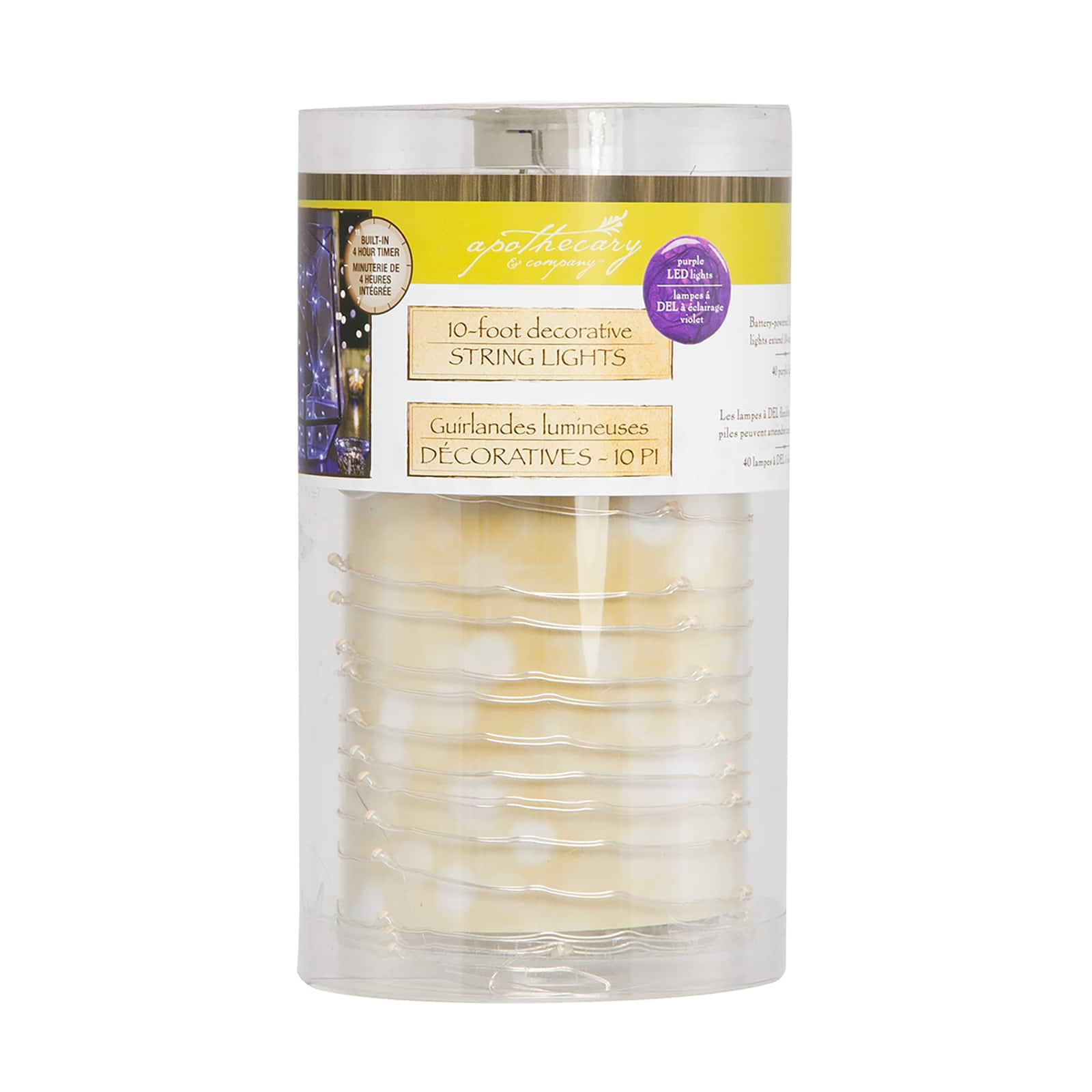 Apothecary & Company™ Decorative String Lights, Purple