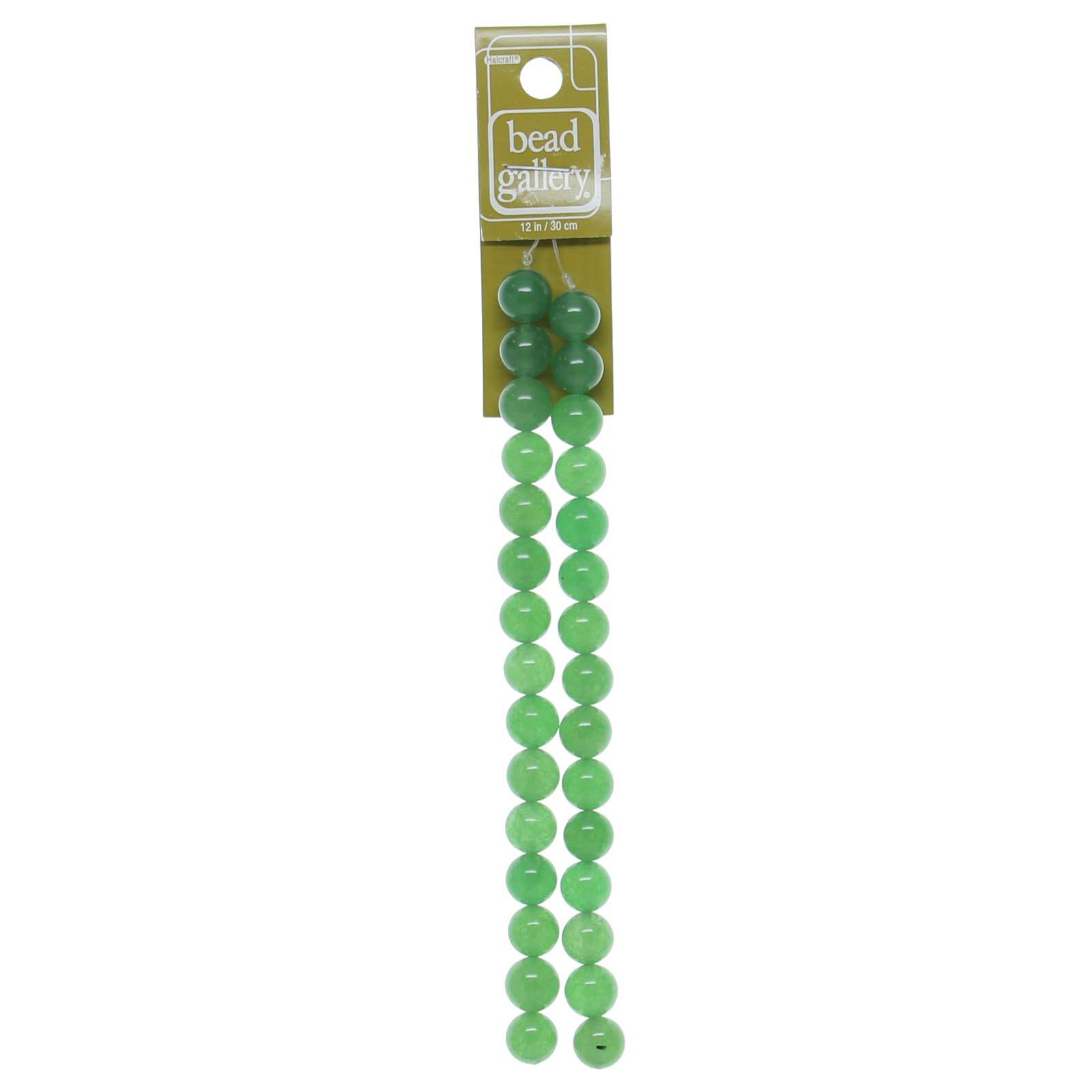 Buy the Halcraft® Bead Gallery® Aventurine Round Beads, Green at Michaels