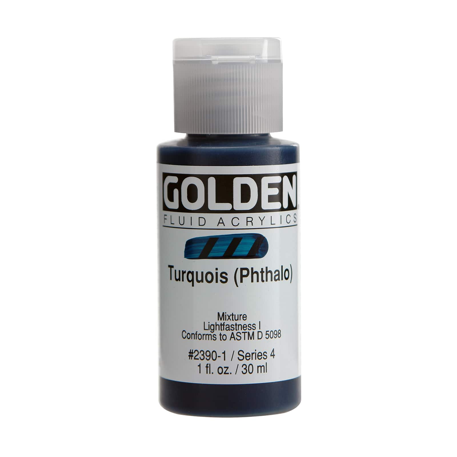 Golden Fluid Acrylics, 1 oz Paint in Turquois (Phthalo)