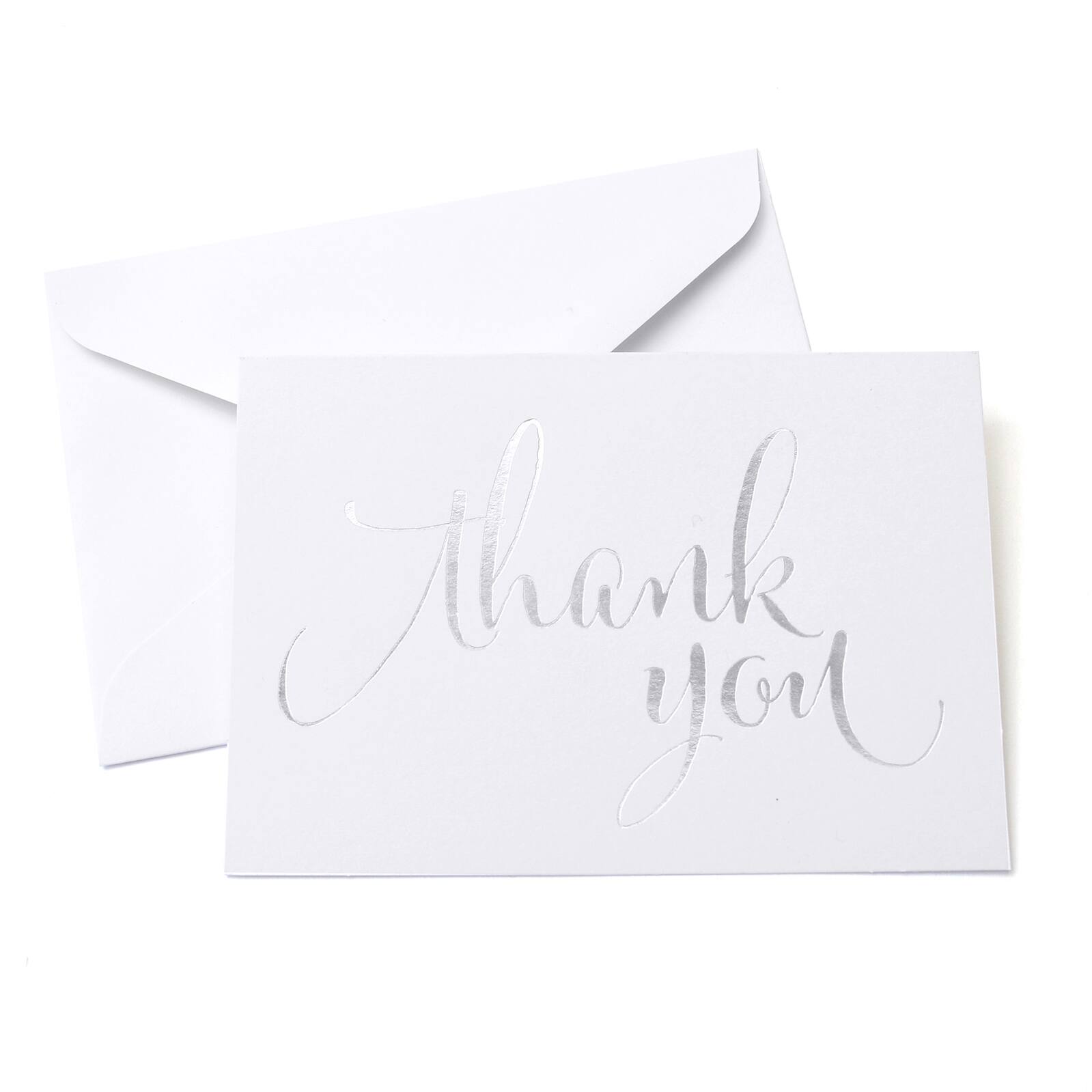 silver formal thank you cards envelopes by celebrate it formal thank you card