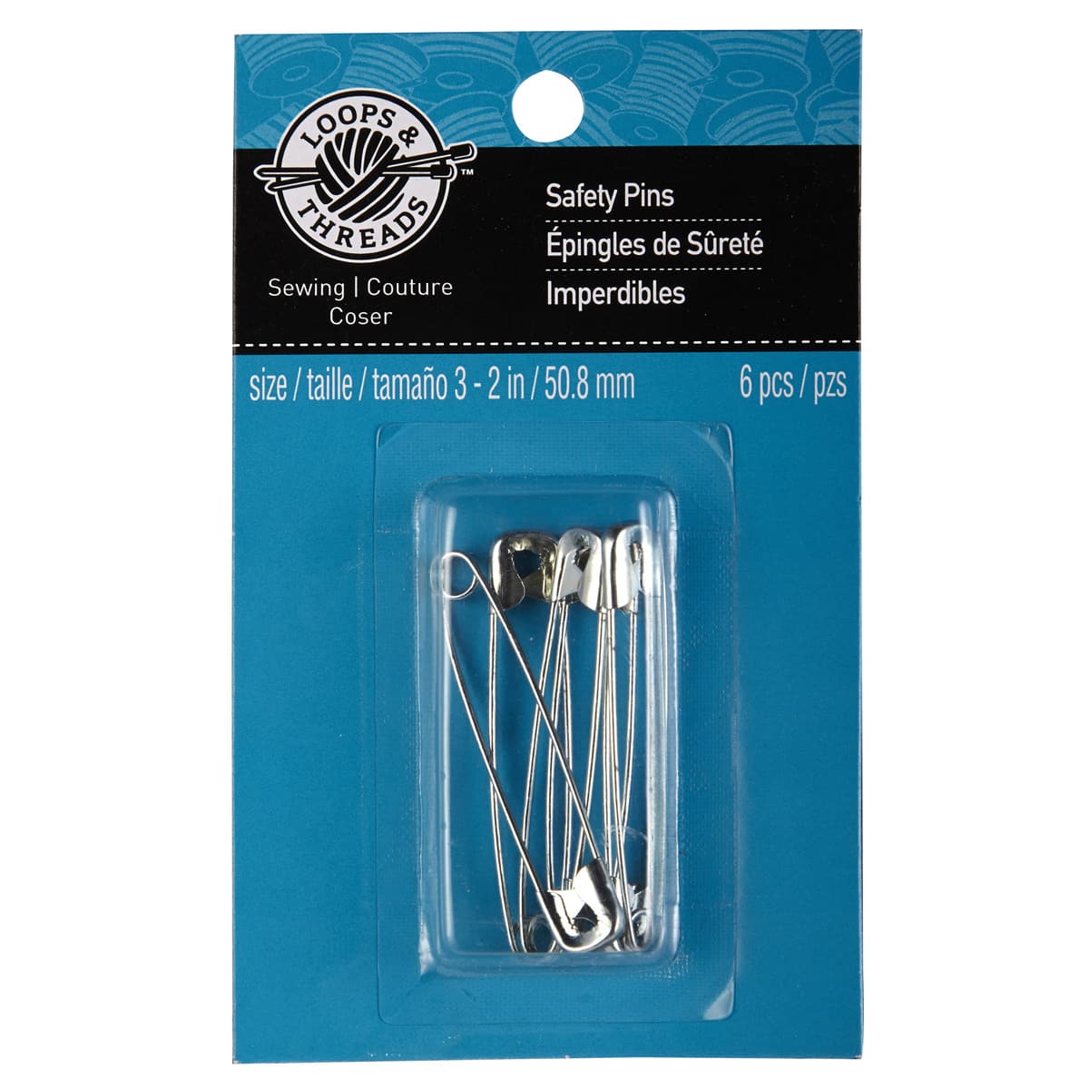 Outlet ✔️ Loops & Threads™ Quilter's Safety Pins, Silver, 2