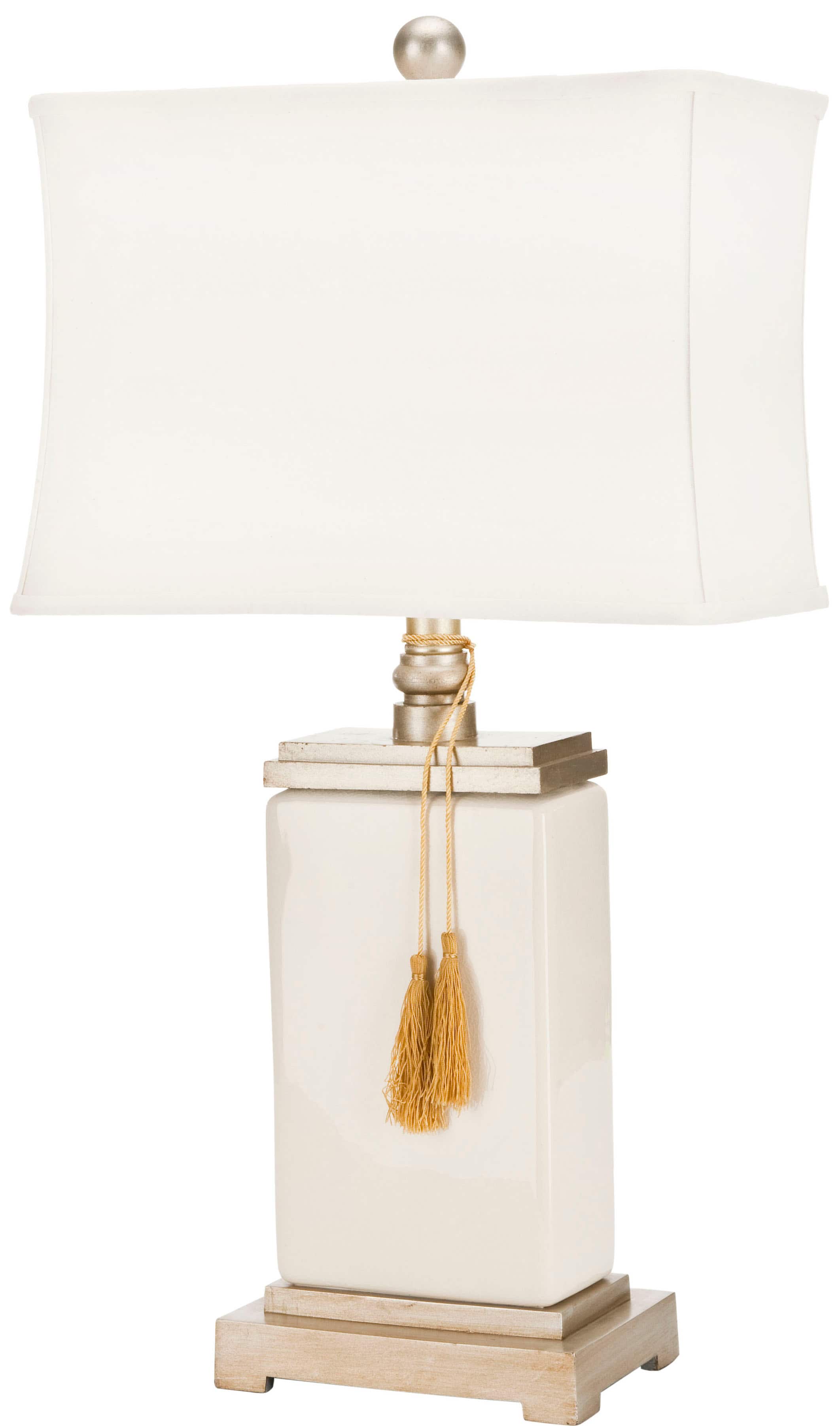 Amiliana Tassel Lamp in Creme