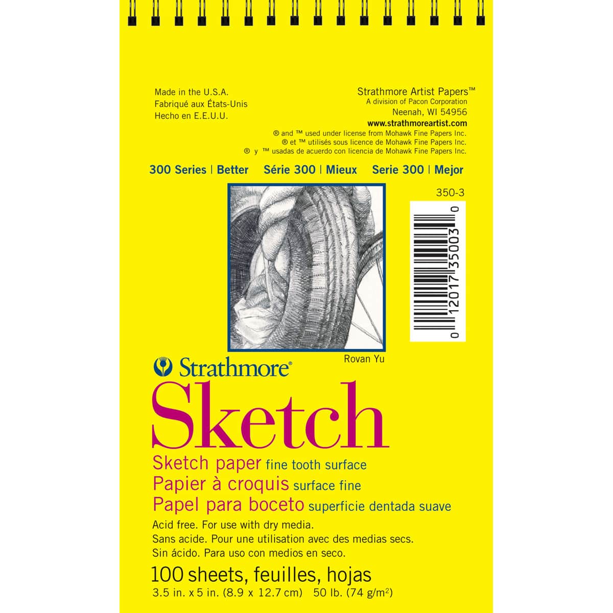 12 Pack: Strathmore® 300 Series Wired Sketch Paper Pad