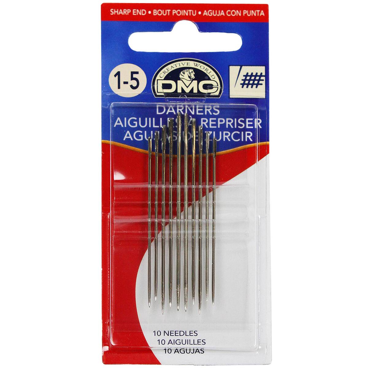 24 Packs: 10 ct. (240 total) DMC® Darners Needles, Size 1-5