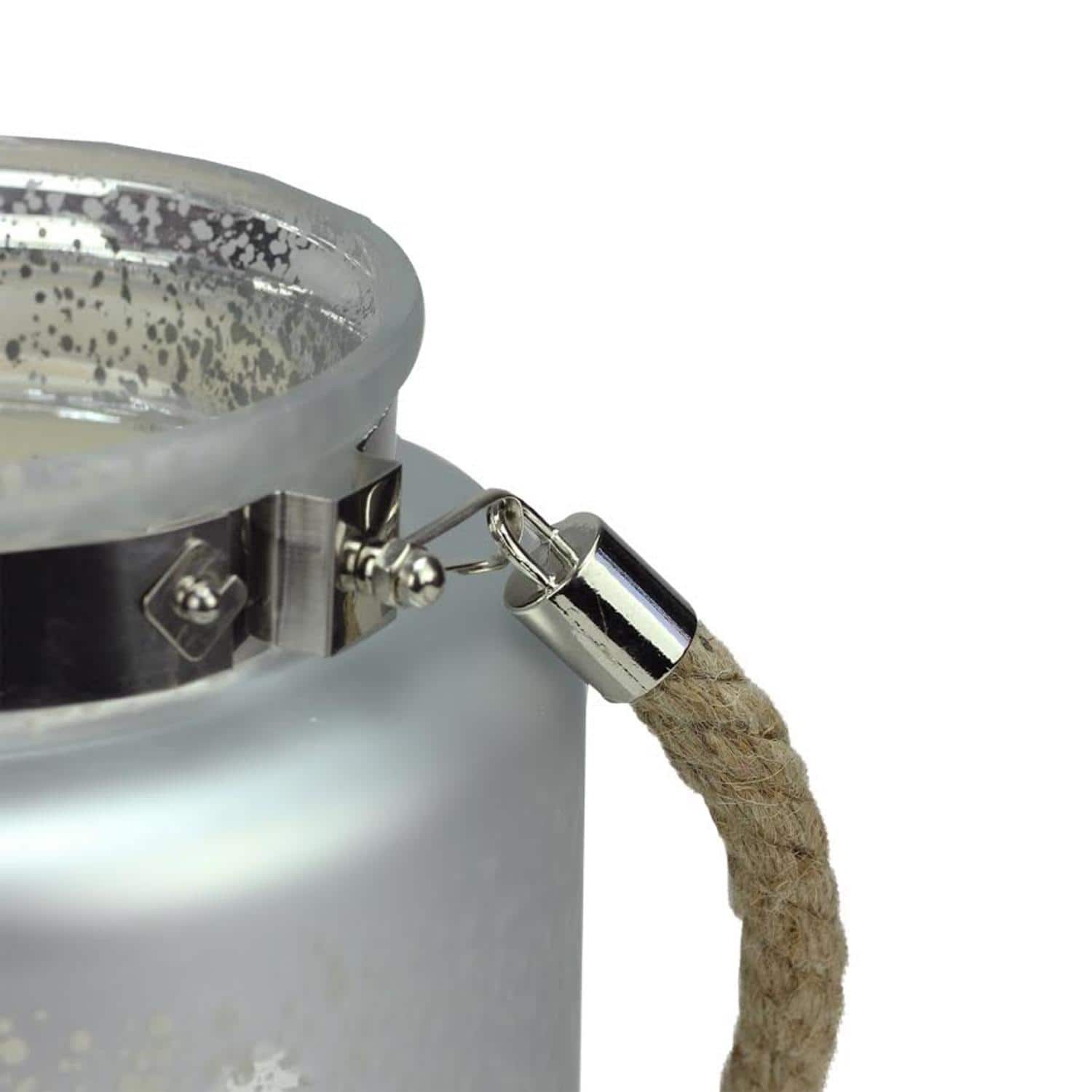 8" Reindeer & Tree Silhouette Pillar Candle Holder with Handle