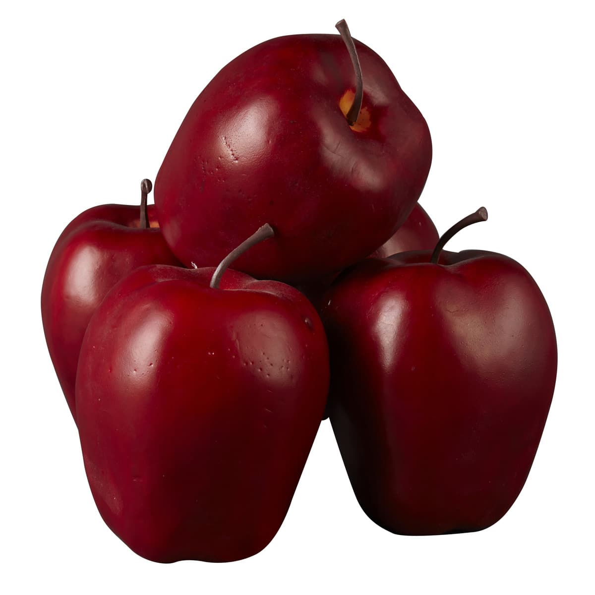 New Design 2 Pack Small Realistic Fruit Red Apples Candles 