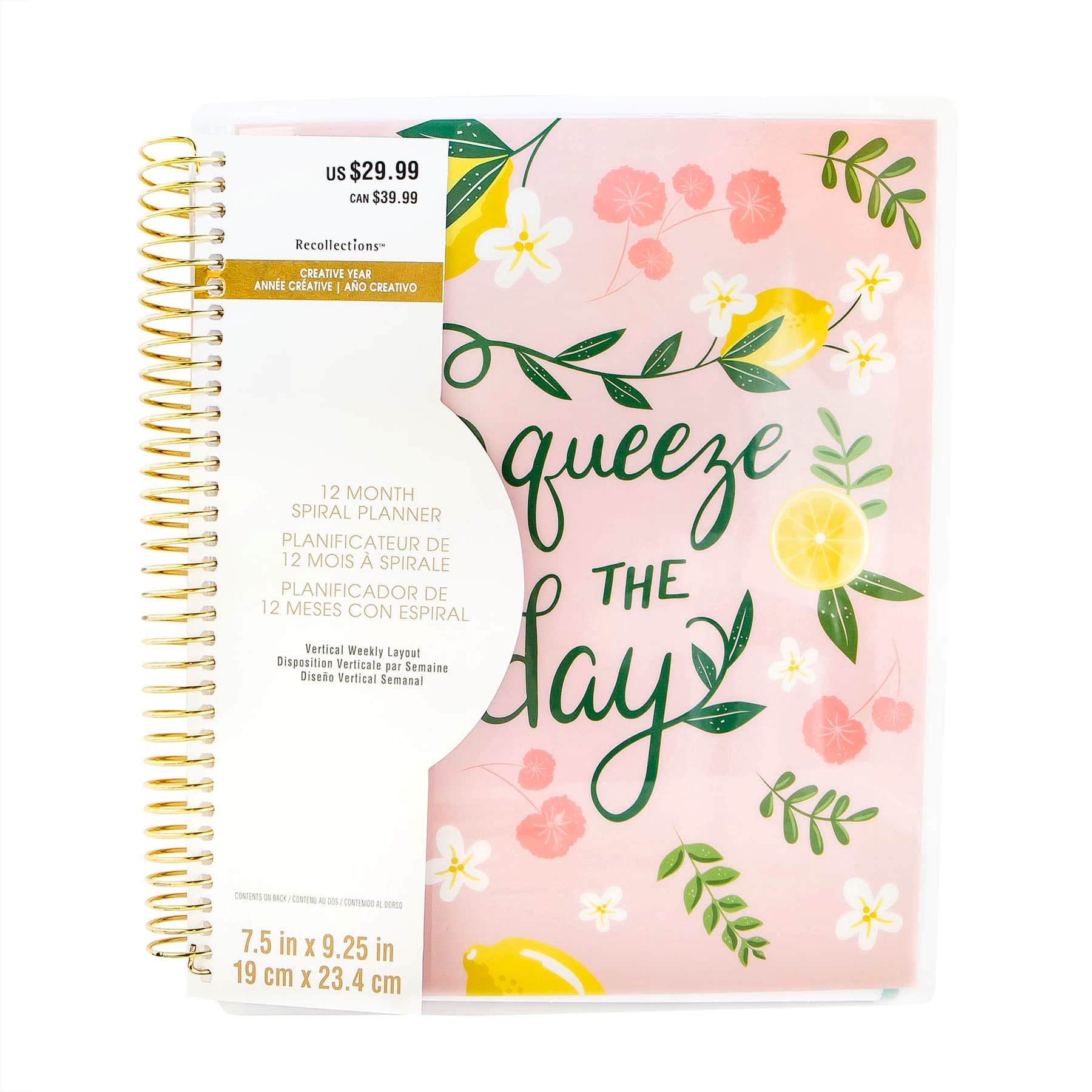 Buy the Creative Year Squeeze the Day Medium Spiral Planner By