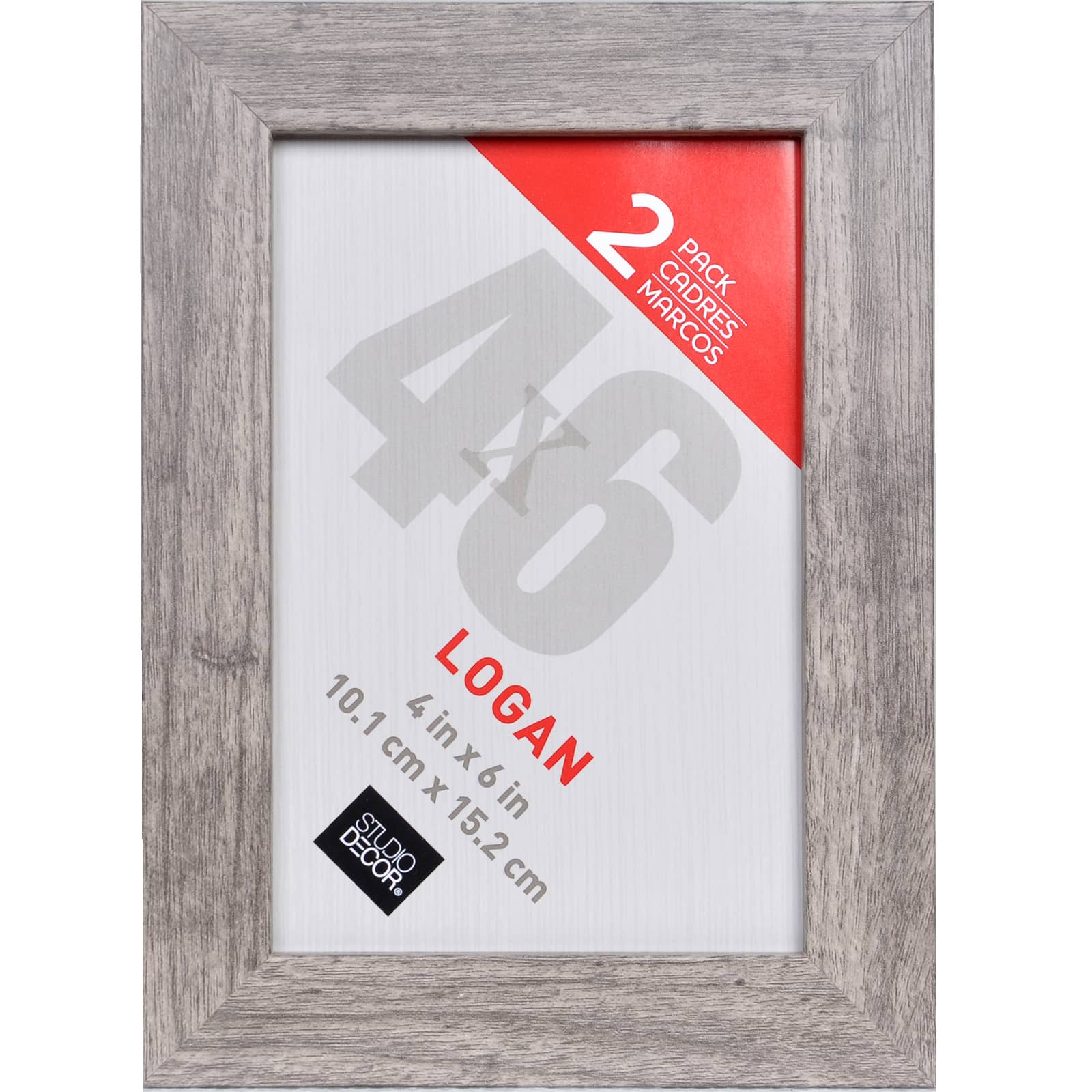 12 Packs: 2 ct. (24 total) Gray Tabletop Frames, Logan by Studio Décor®