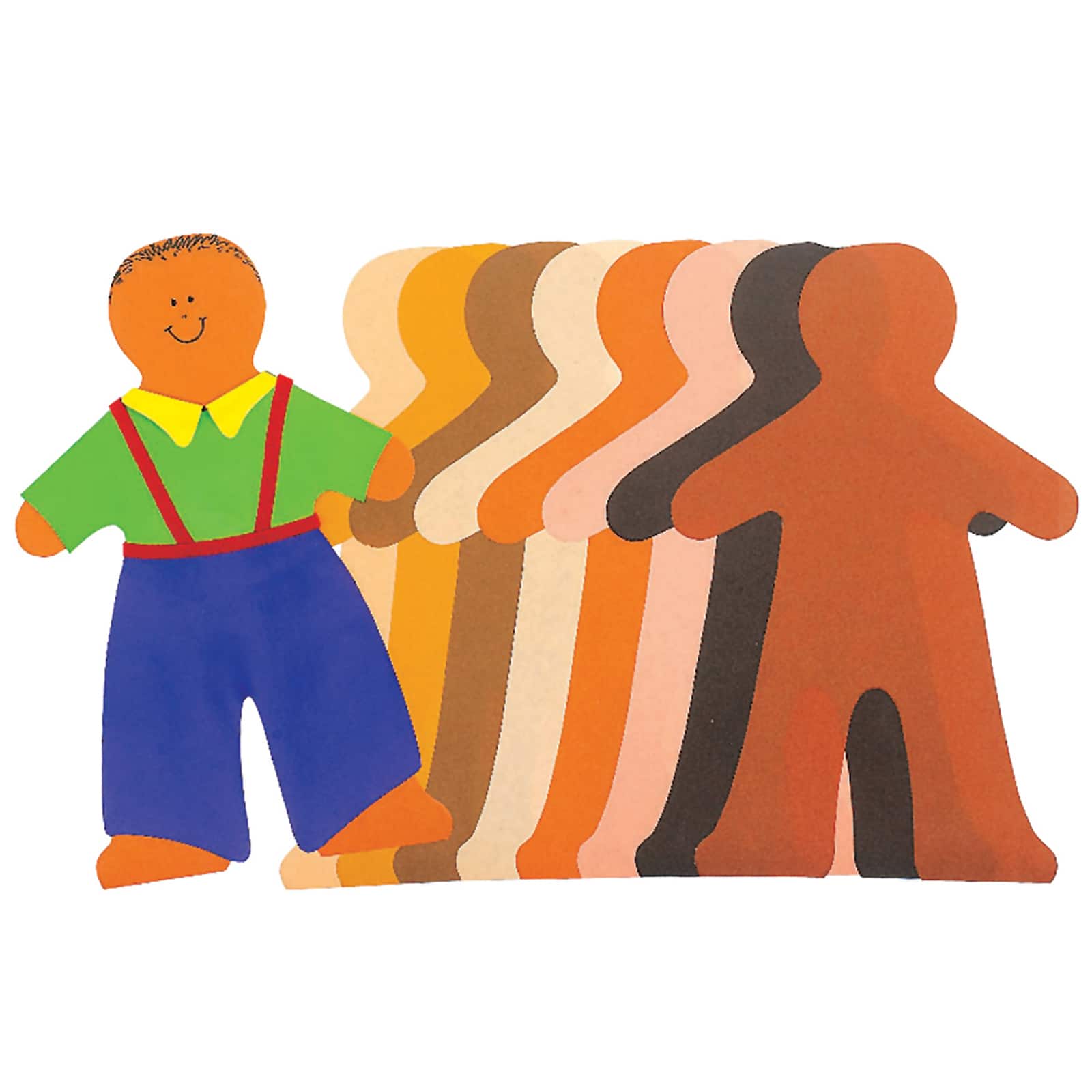 Roylco® 8" x 10" Multicultural Paper Doll Pad, 3 Pack Bundle