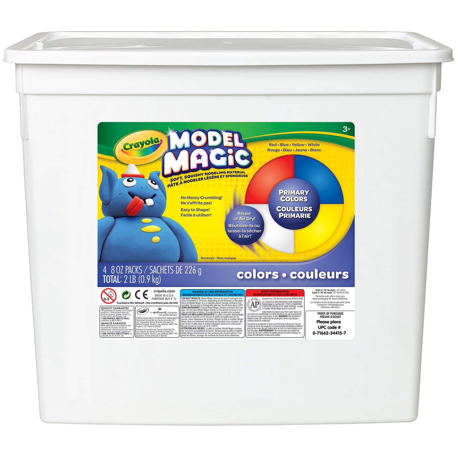 Crayola® Model Magic® Modeling Compound, Bucket of 4 Assorted Colors