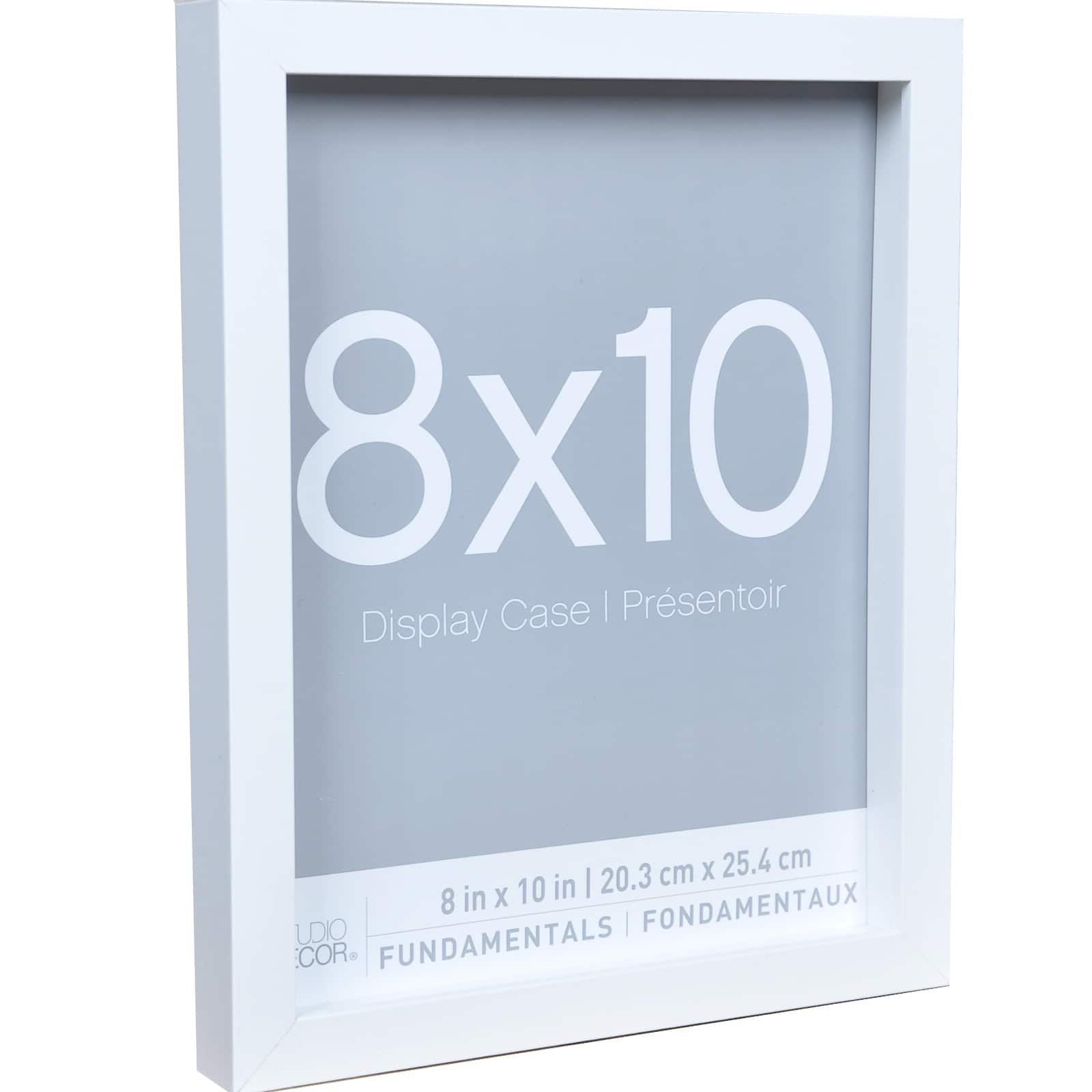 3 Pack Fundamentals 8" x 10" White Shadow Boxes by Studio Décor®