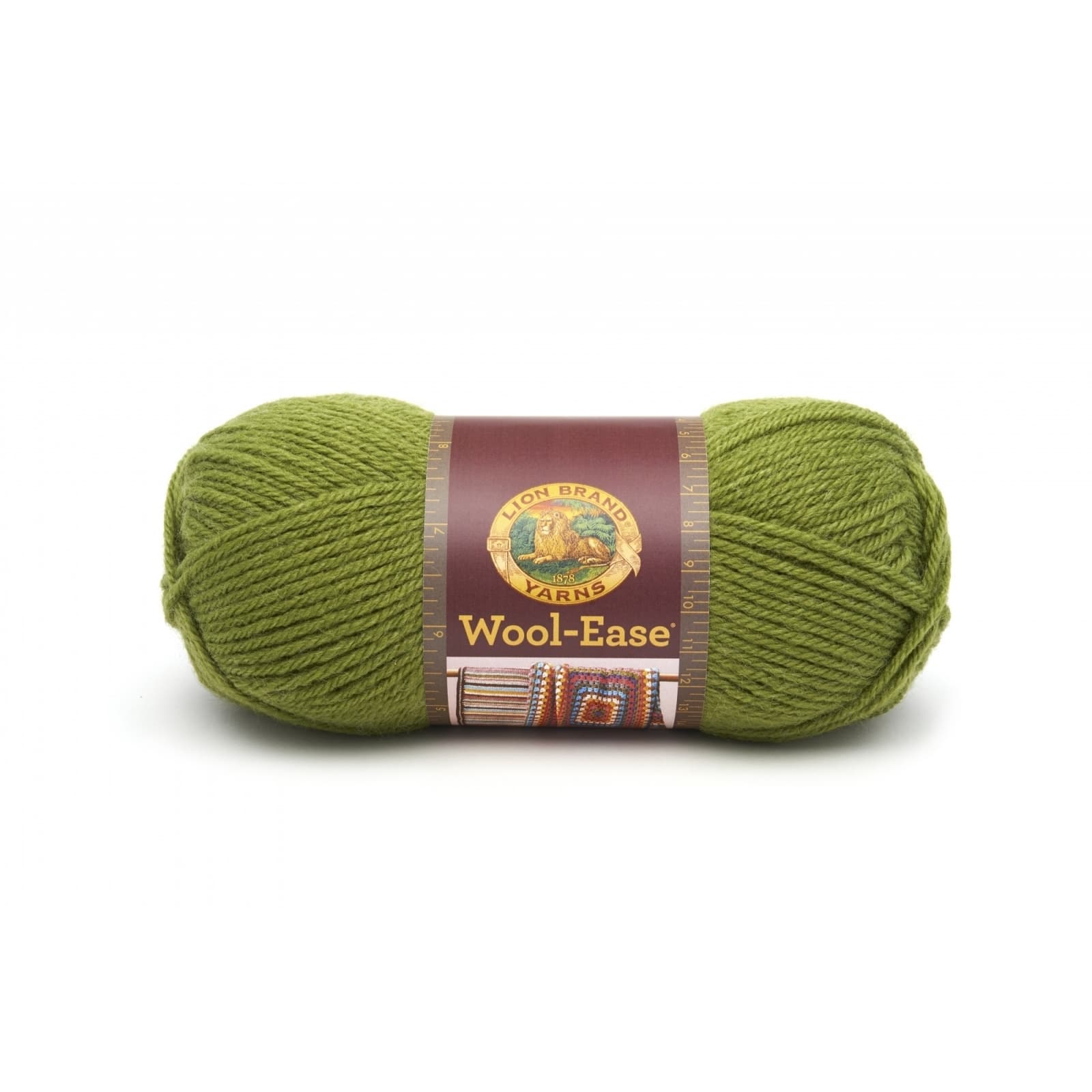 Lion Brand Yarn Wool-Ease Worsted Weight Wool Blend Yarn~Forest Green  Heather