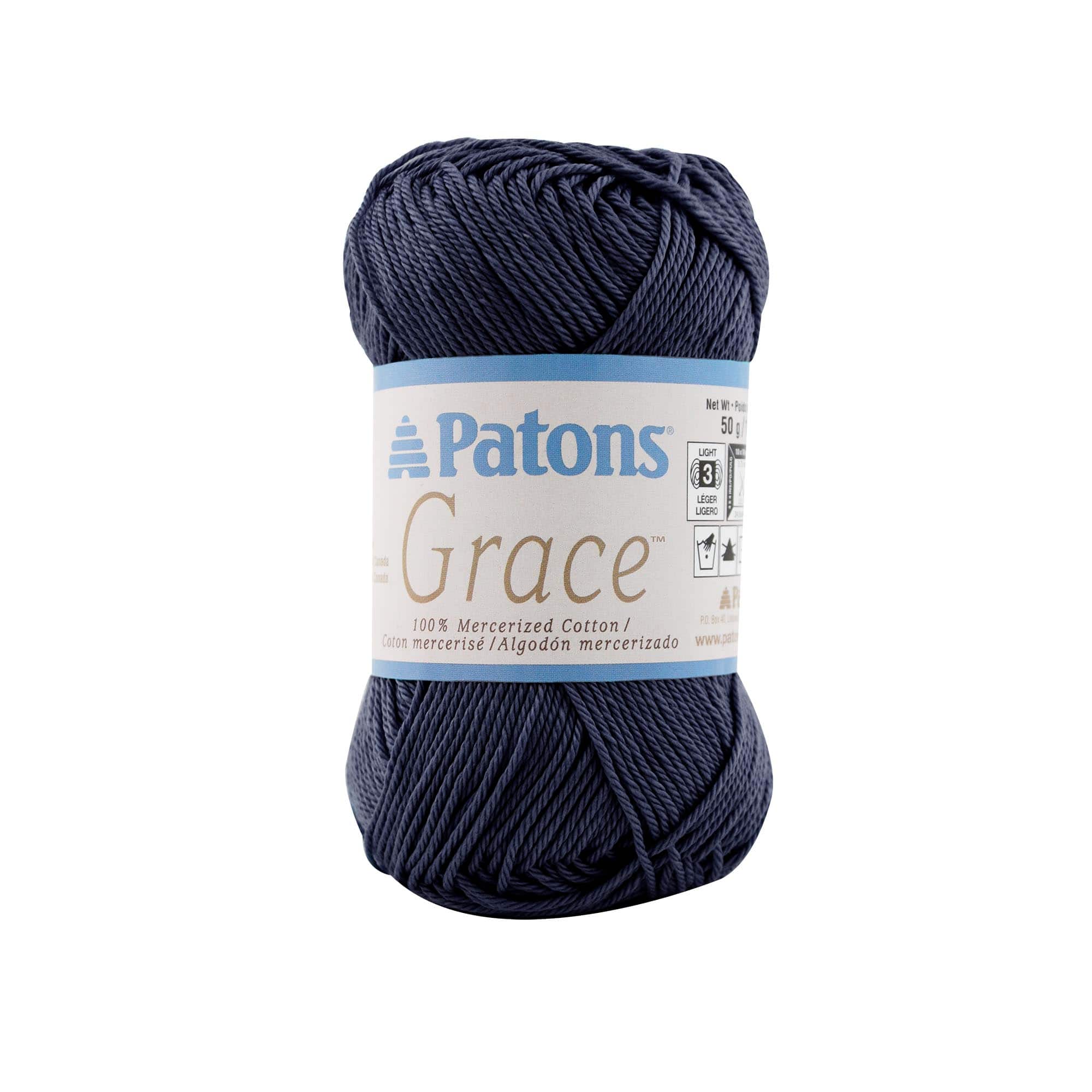 Patons GRACE 100% mercerized cotton yarn 1 sk choice/color 