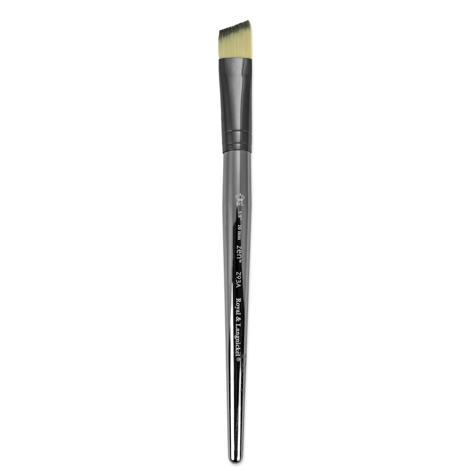 12 Pack: Zen™ Series 93 Short Handle Angular Brush