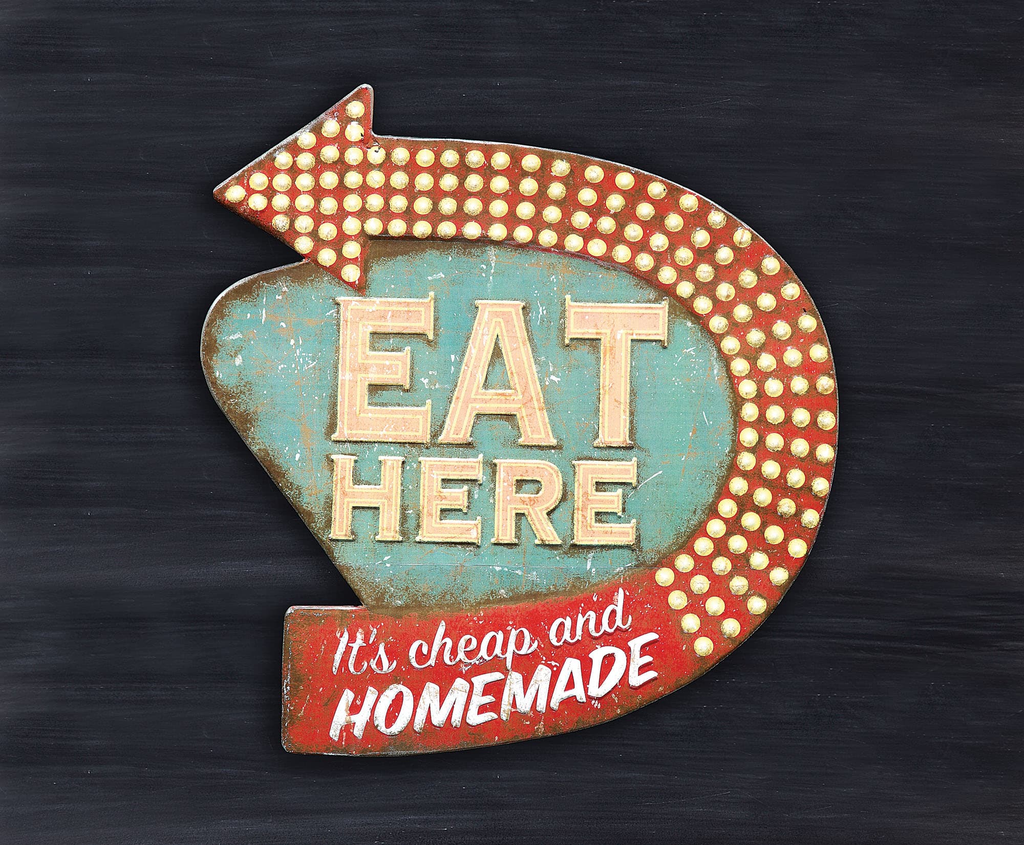 &#x27;Eat Here&#x27; Wall Decor