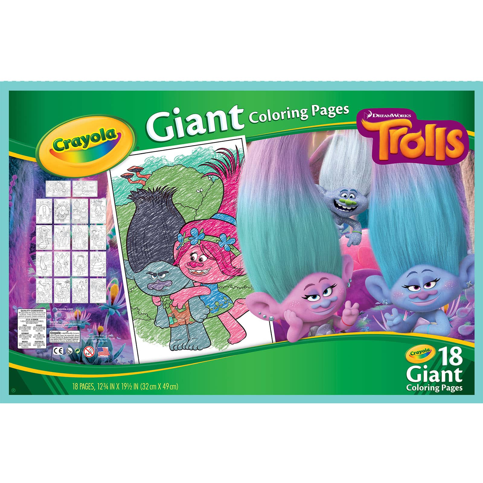 Crayola® Trolls World Tour Giant Coloring Pages