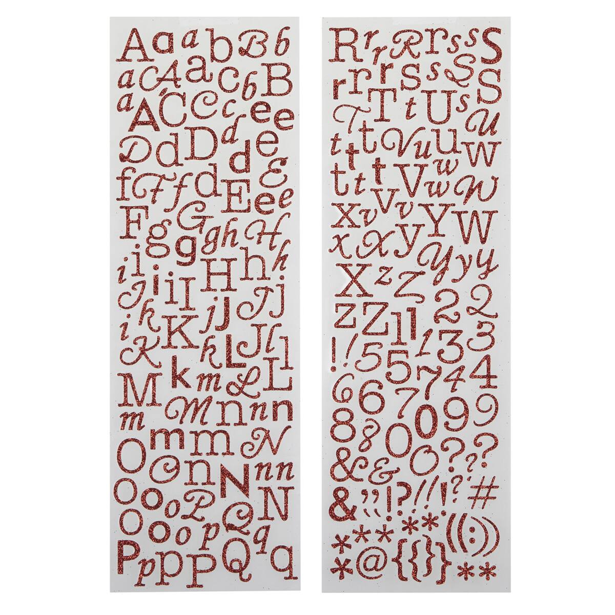 Glitter Bernhard Condensed Alphabet Foam Stickers by Recollections™, Michaels