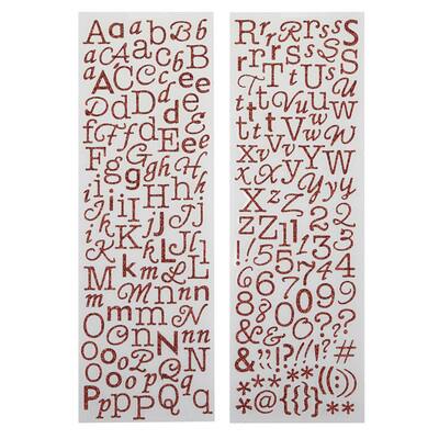 Recollections™ Glitter Alphabet Stickers