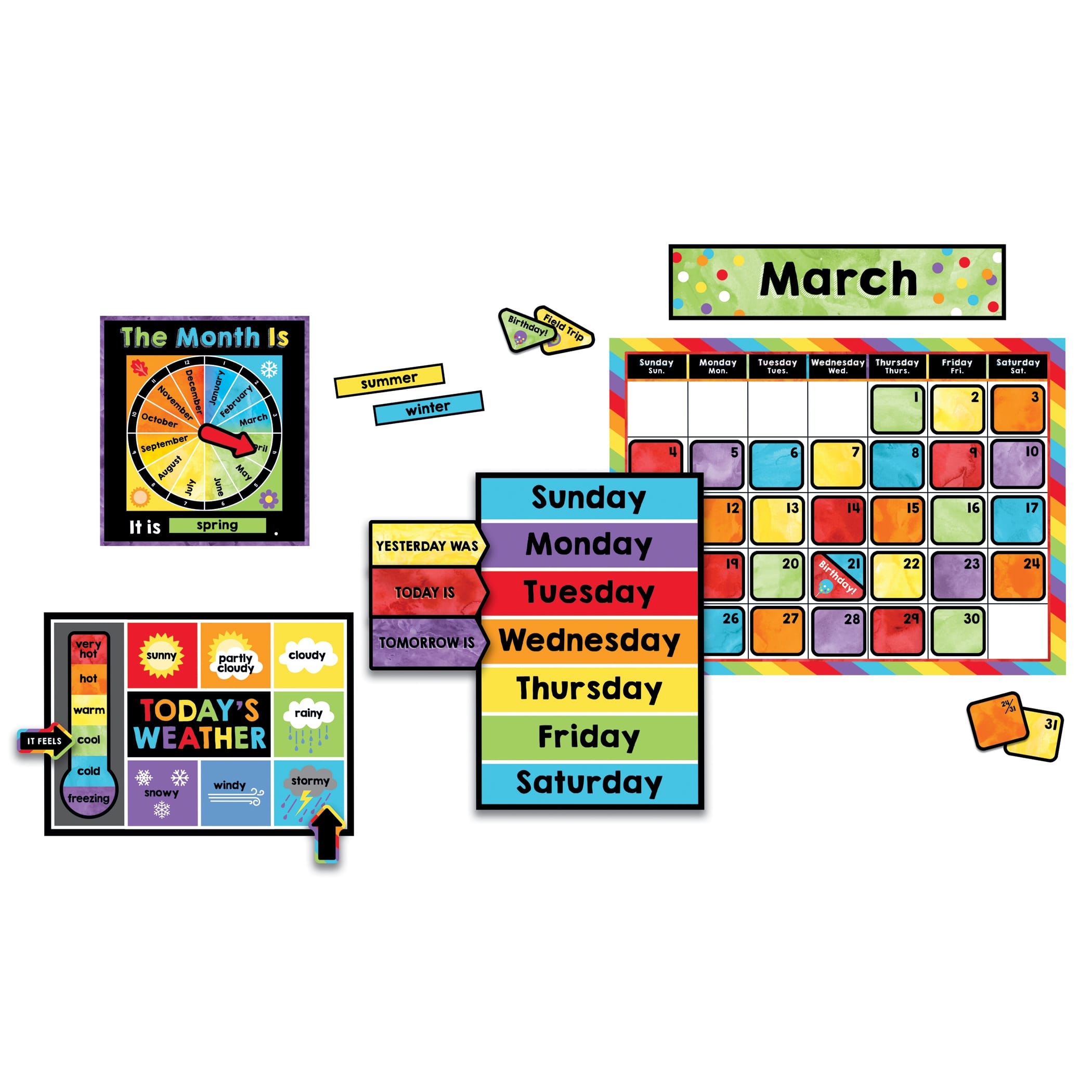 Carson Dellosa™ Celebrate Learning Calendar Bulletin Board Set