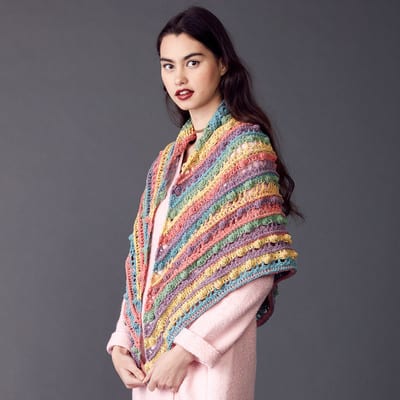 Caron® Cotton Cakes™ Triangular Crochet Shawl | Projects | Michaels