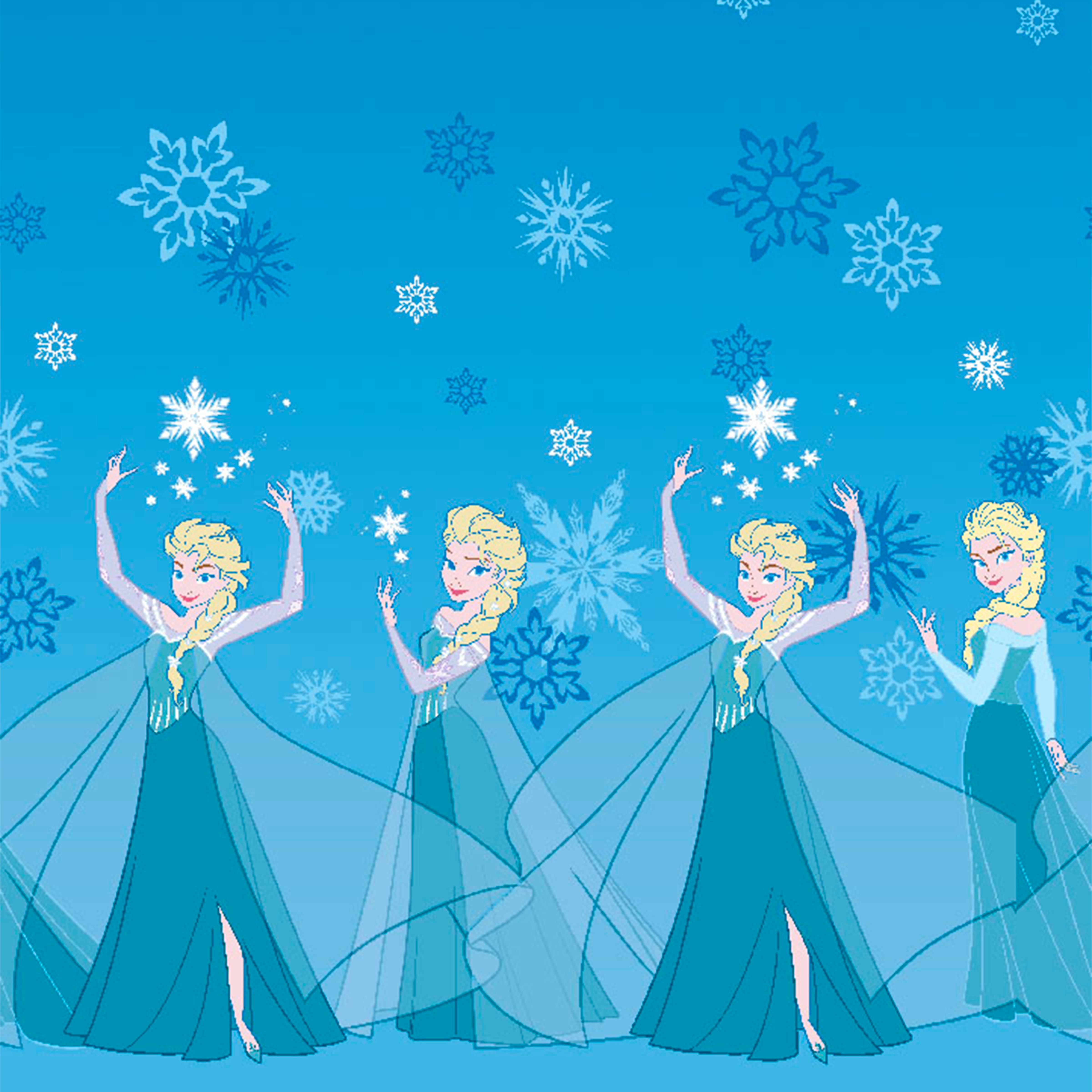 Blue Frozen Elsa Smock Fabric | Michaels