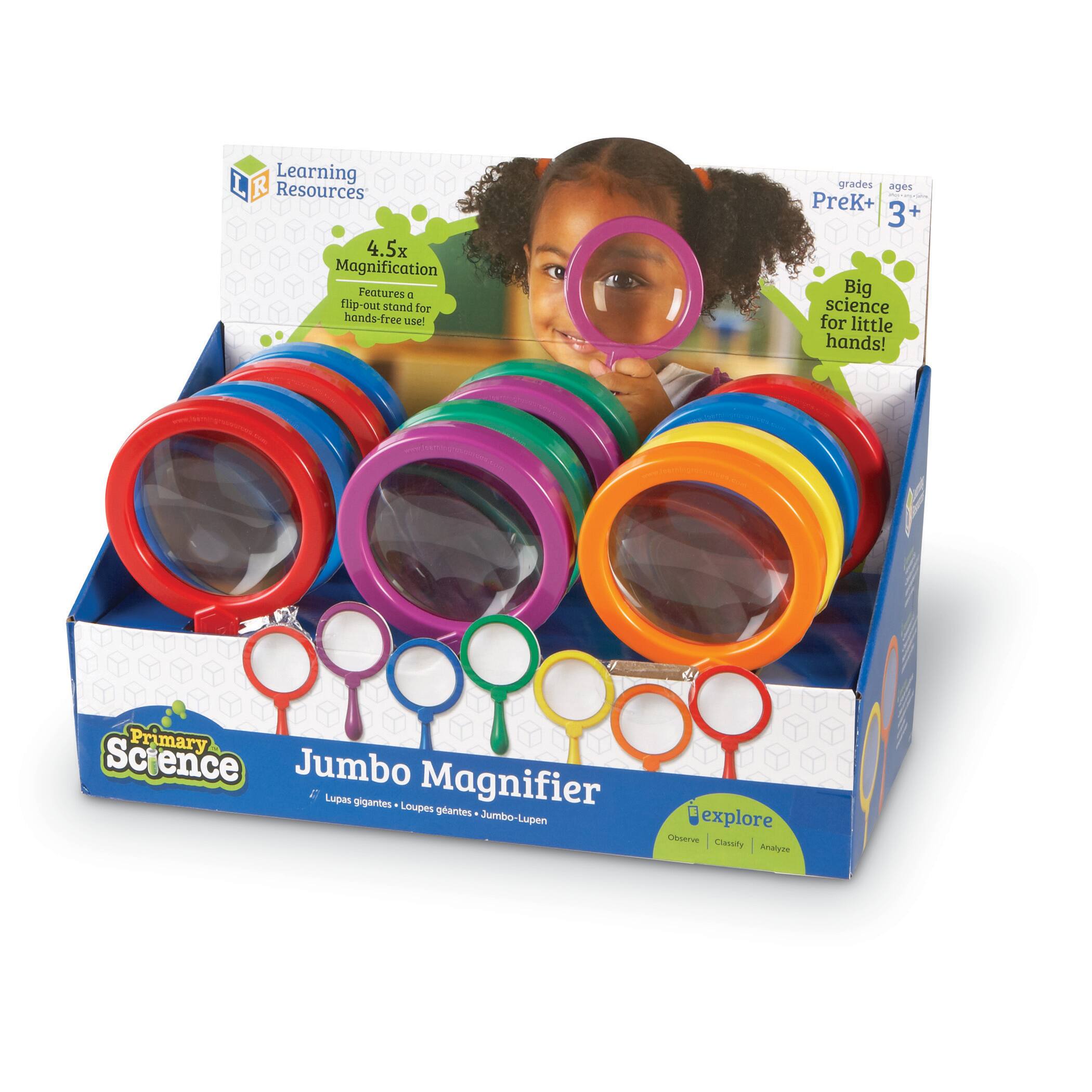 Primary Science Jumbo Magnifiers, Set of 12