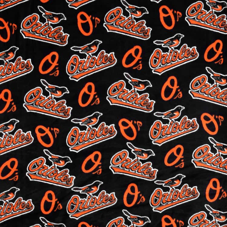 Baltimore Orioles MLB Fleece by Fabric Traditions
