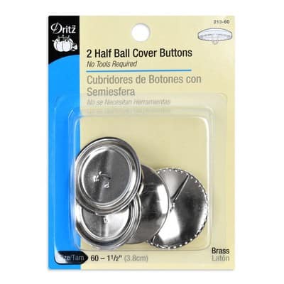 Dritz® Half Ball Cover Buttons, Size 60 image