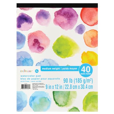 Creatology™ Watercolor Paper Pad, 40 Sheets image